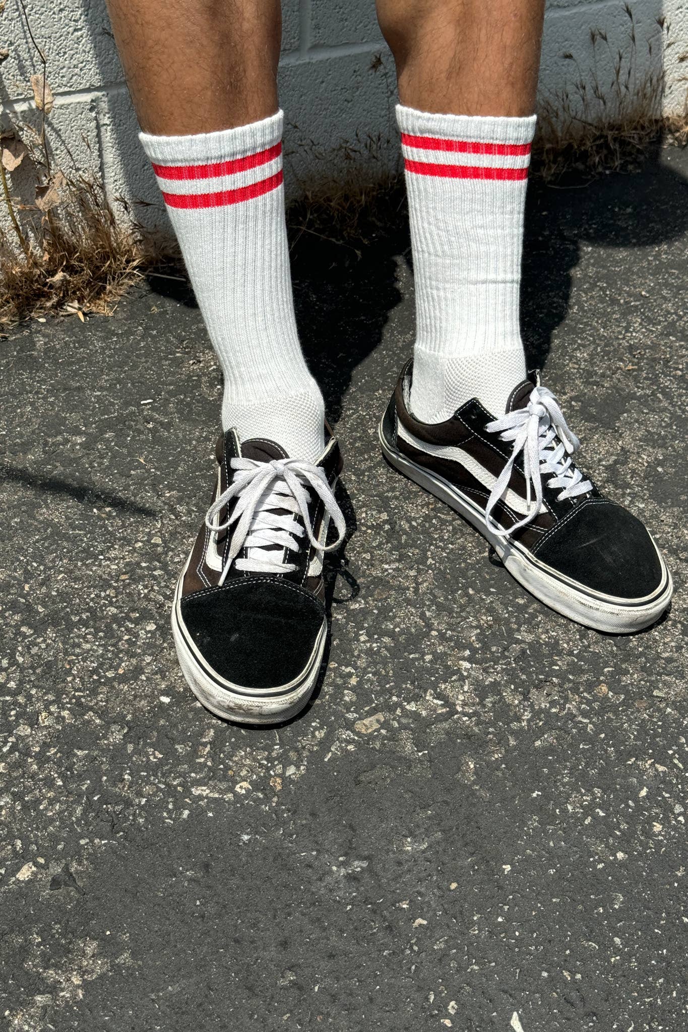 Extended Boyfriend Socks: Maroon