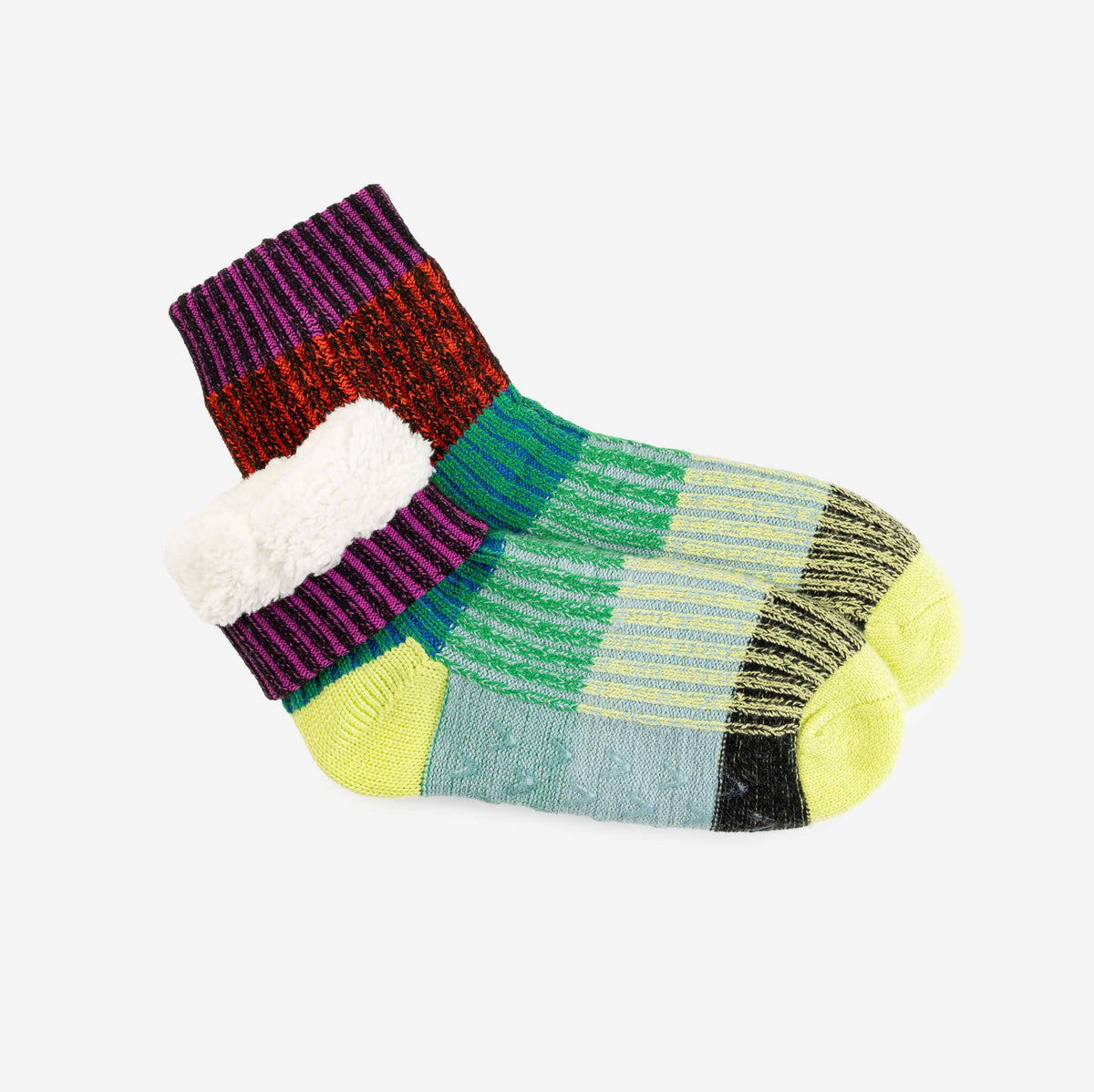 Mosaic House Socks | Lime Cobalt | L/XL