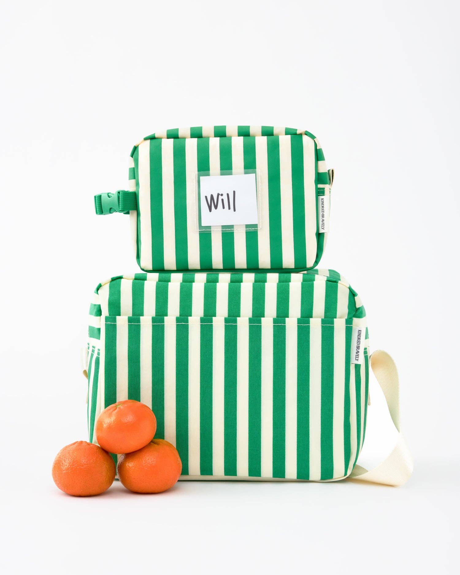 Jumbo Cooler Bag | Green Stripe