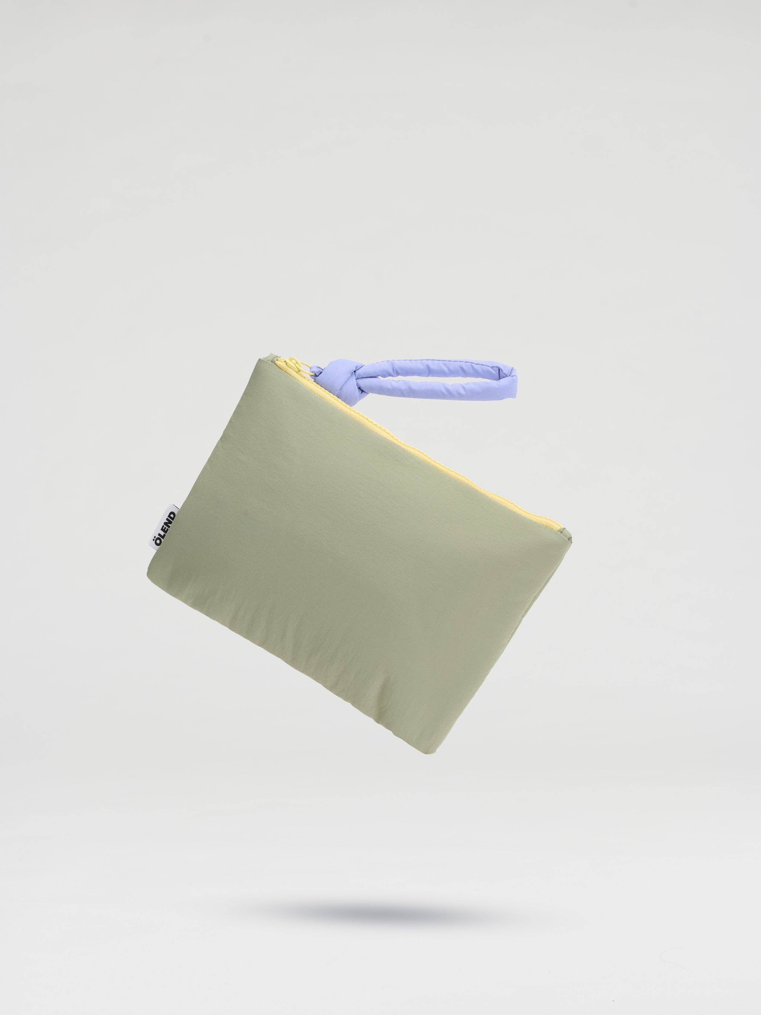 Padded Pouch: Sage + Lilac / Large