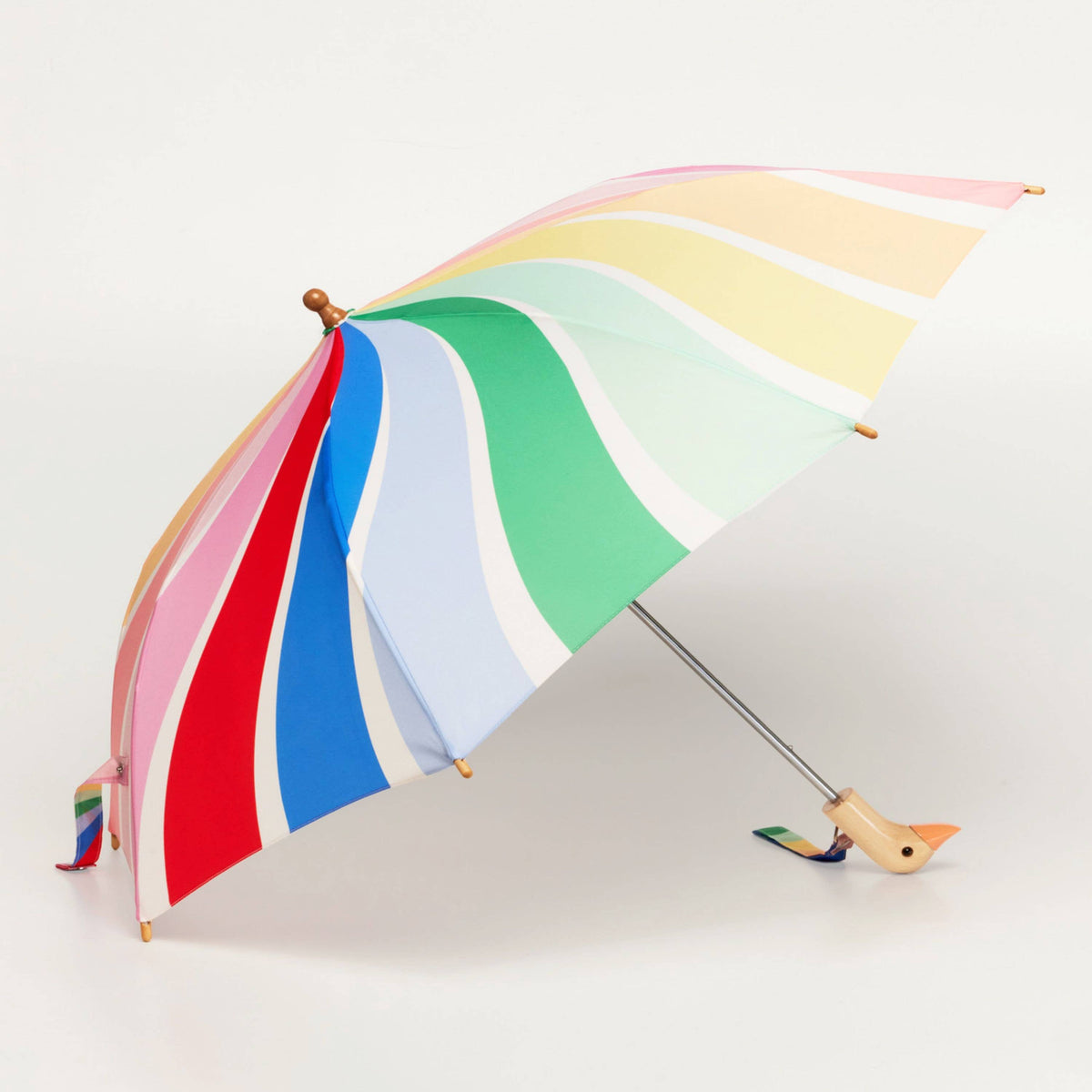 Original Duckhead Umbrella | Rainbow Stripes Duckling Kids Umbrella