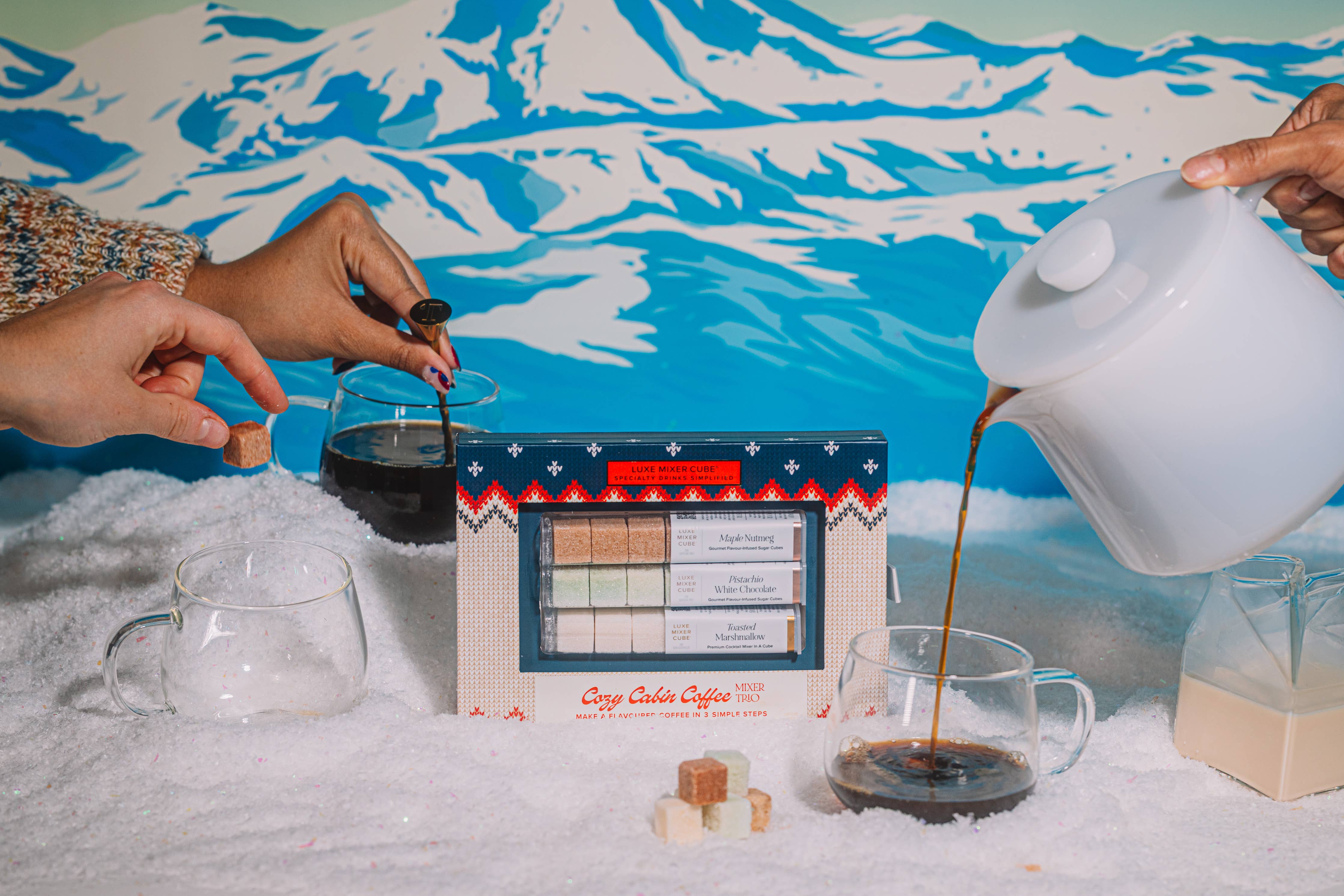 Winter Coffee Mixer Cube Trio | Maple, Pistachio, Marshmallow