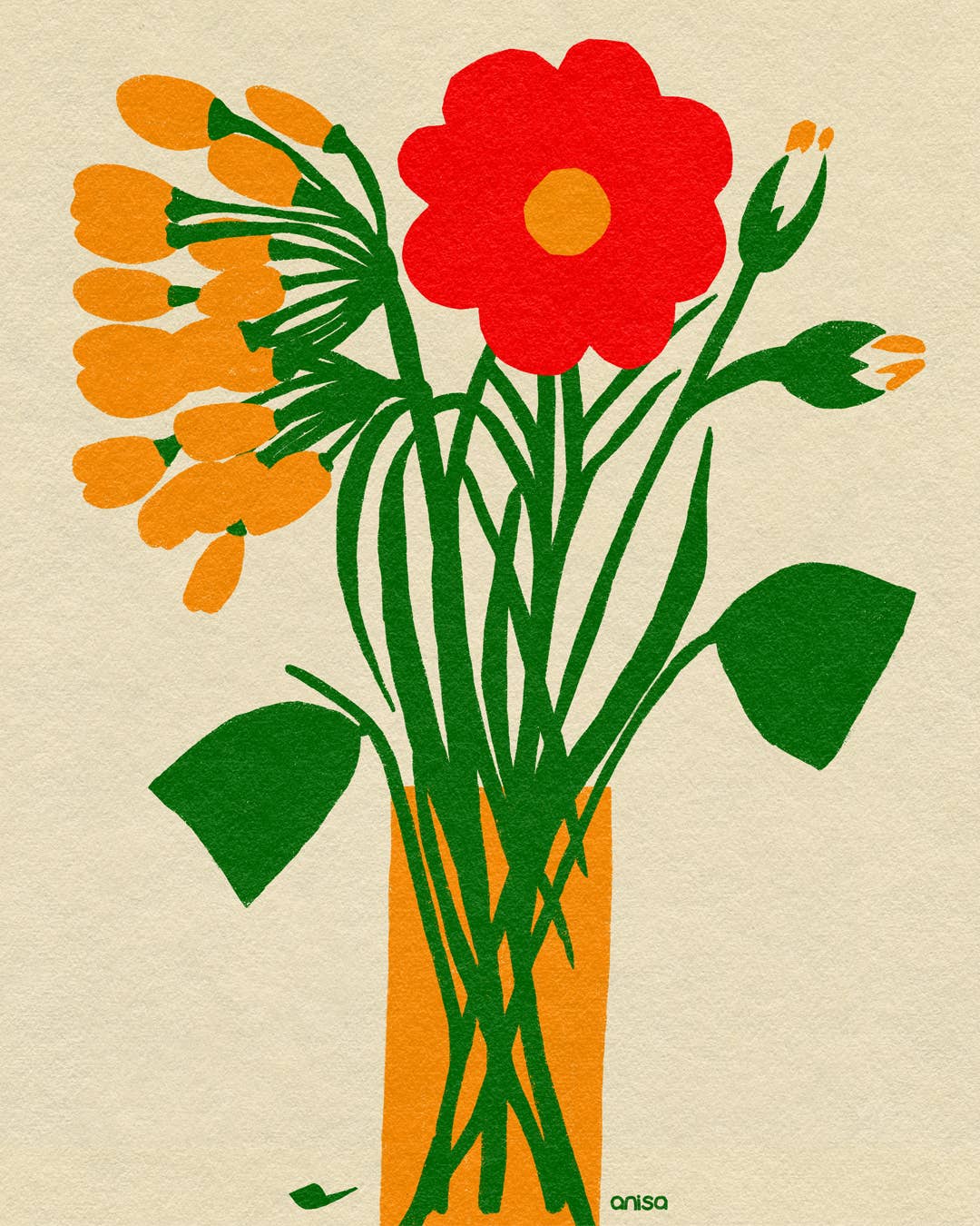 Art Print - Fresh Picked Bouquet: 8x10