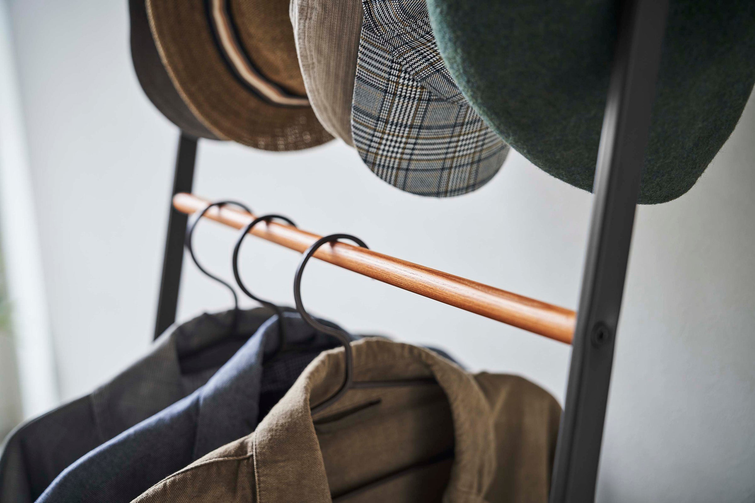 Coat Rack with Hat Storage