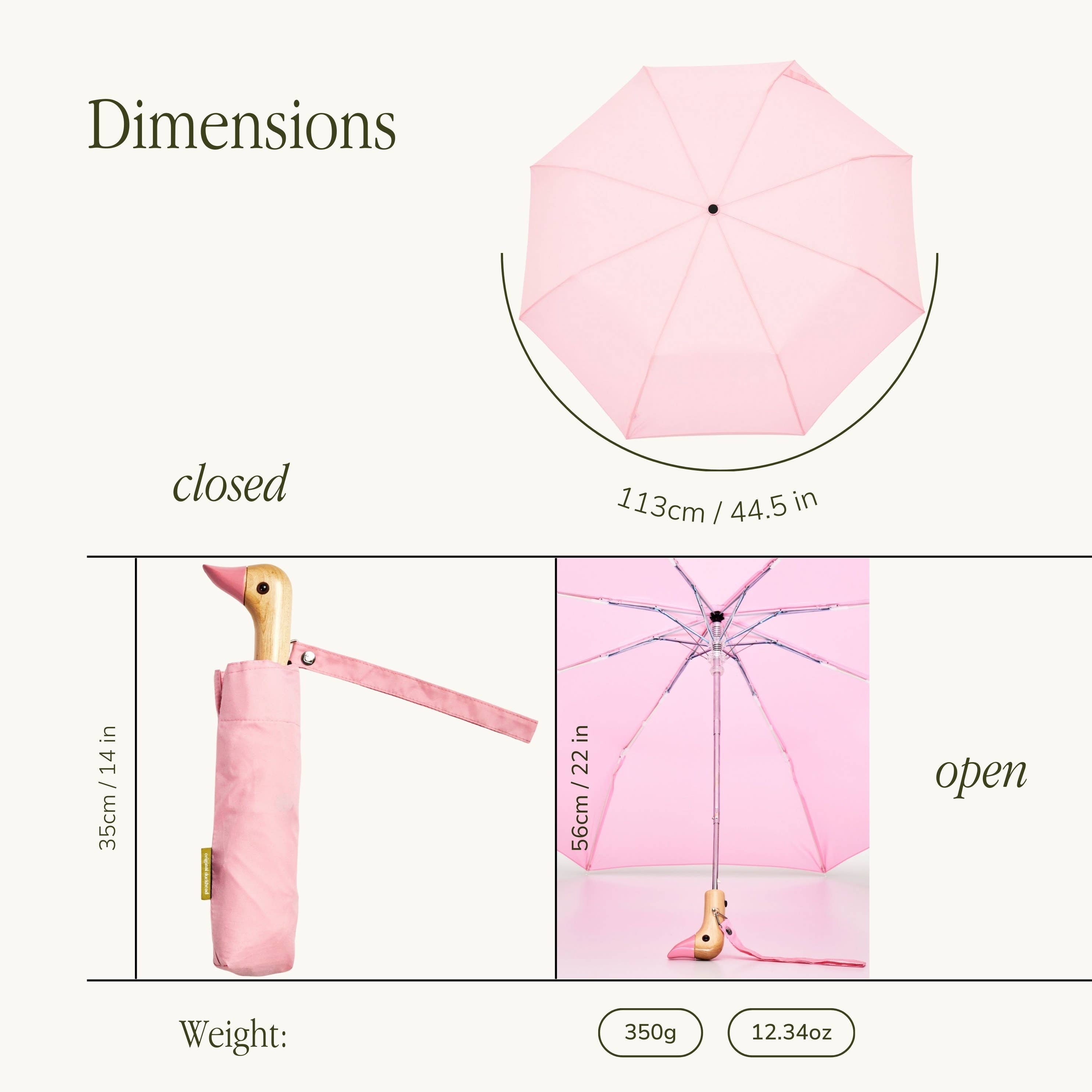 Original Duck Head Compact Umbrella | Pink