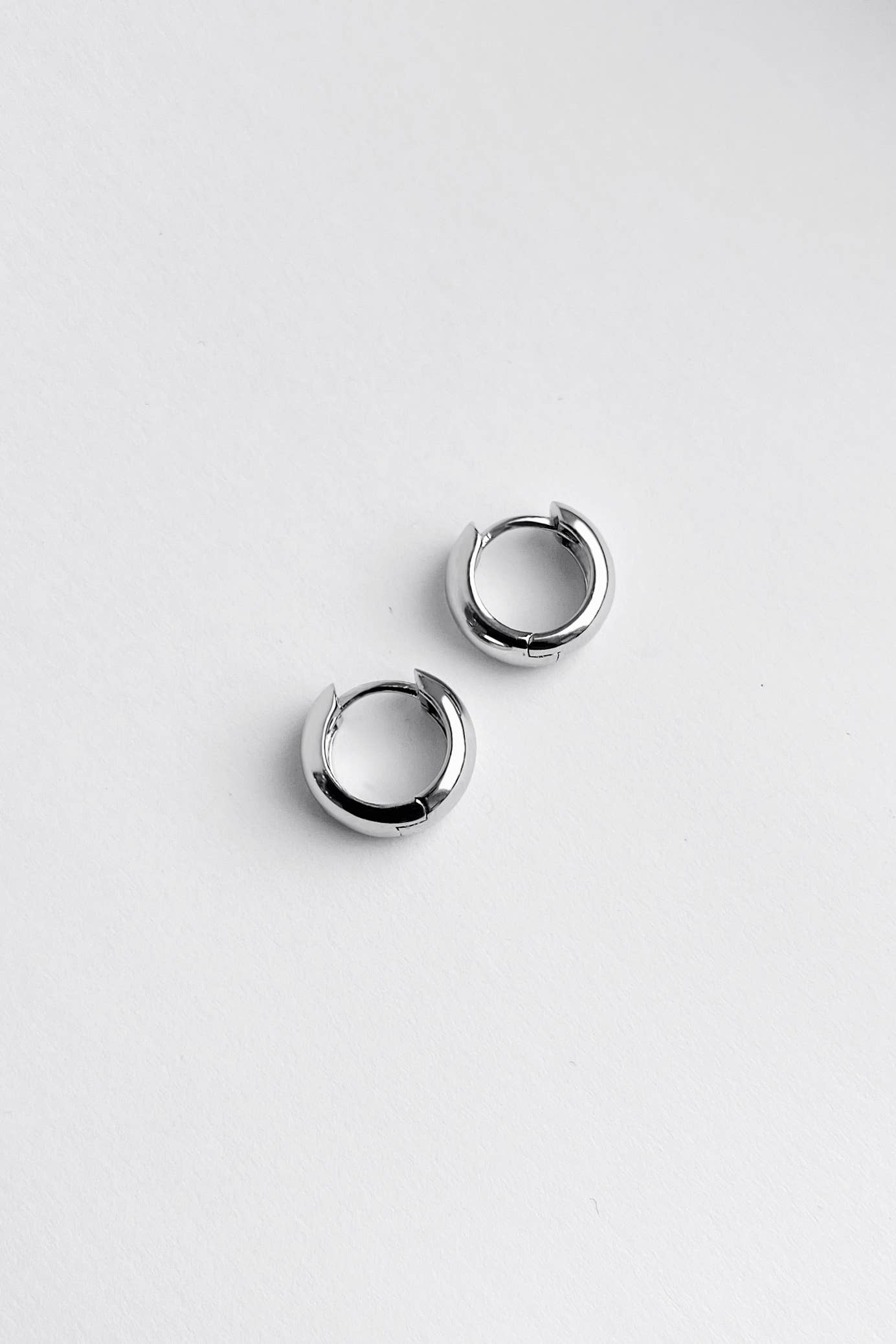 Jane Hoops: Sterling Silver