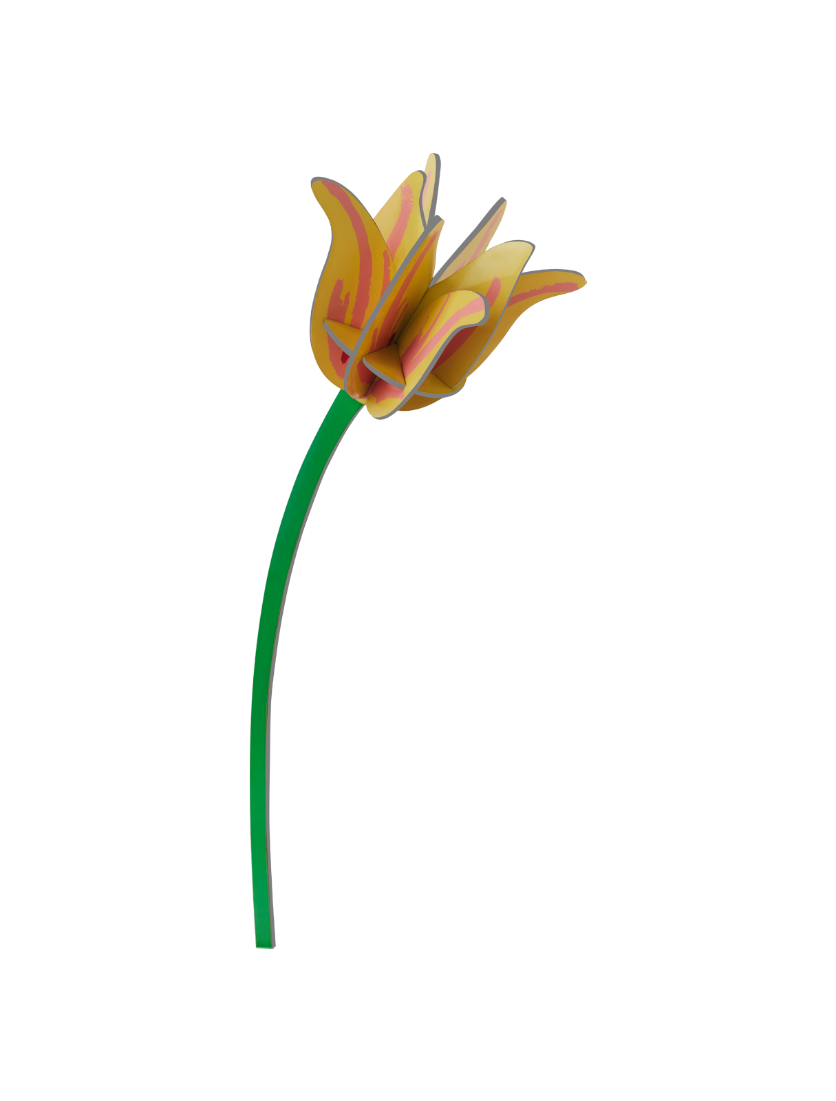 3D Flower | Yellow Tulip