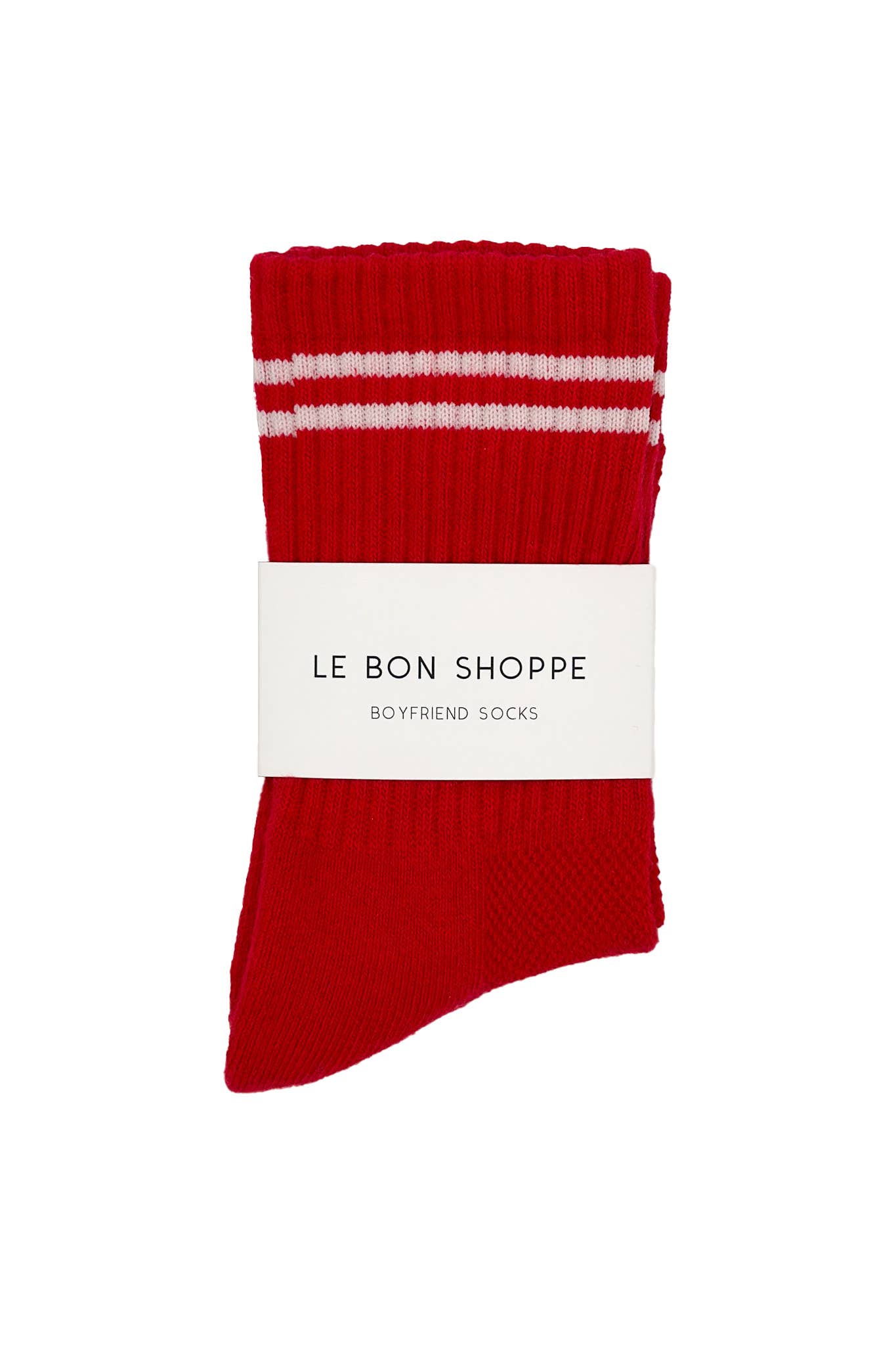 Boyfriend Socks: Clean White