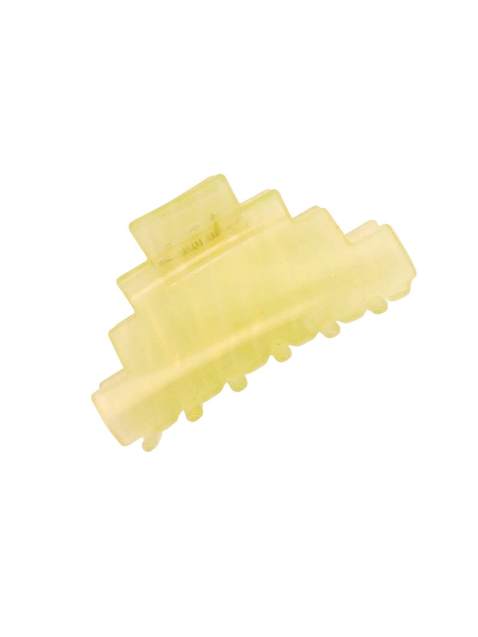 Pyramid Hair-Claw in Green Jelly