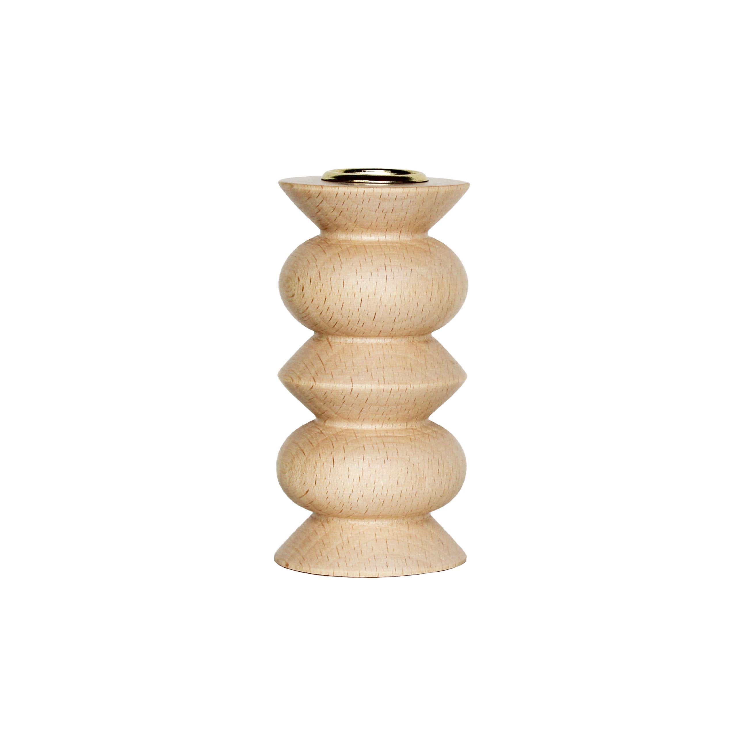 Wooden Candle Holder - Medium Nº 5