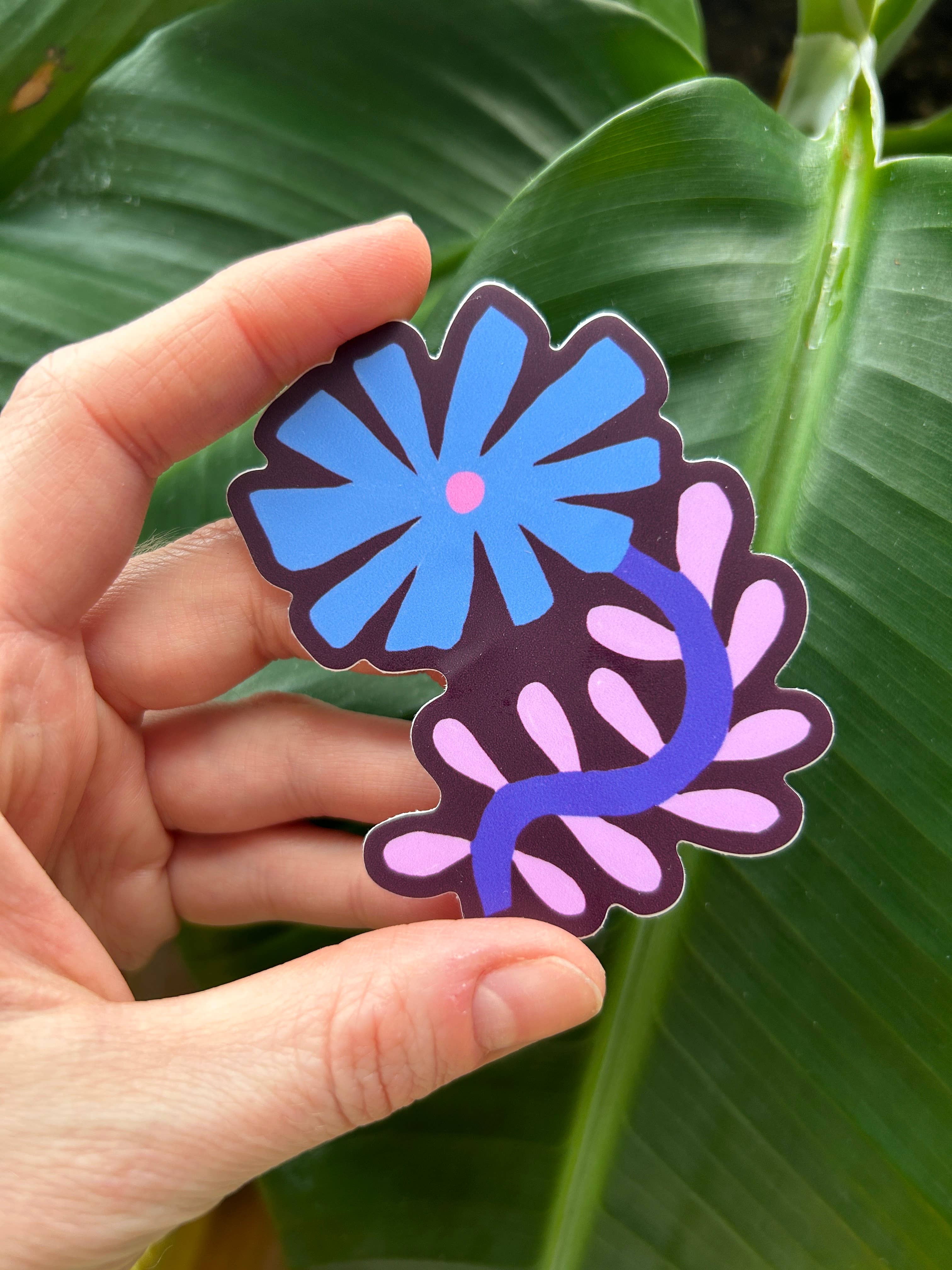 Dancing Blues Vinyl Sticker