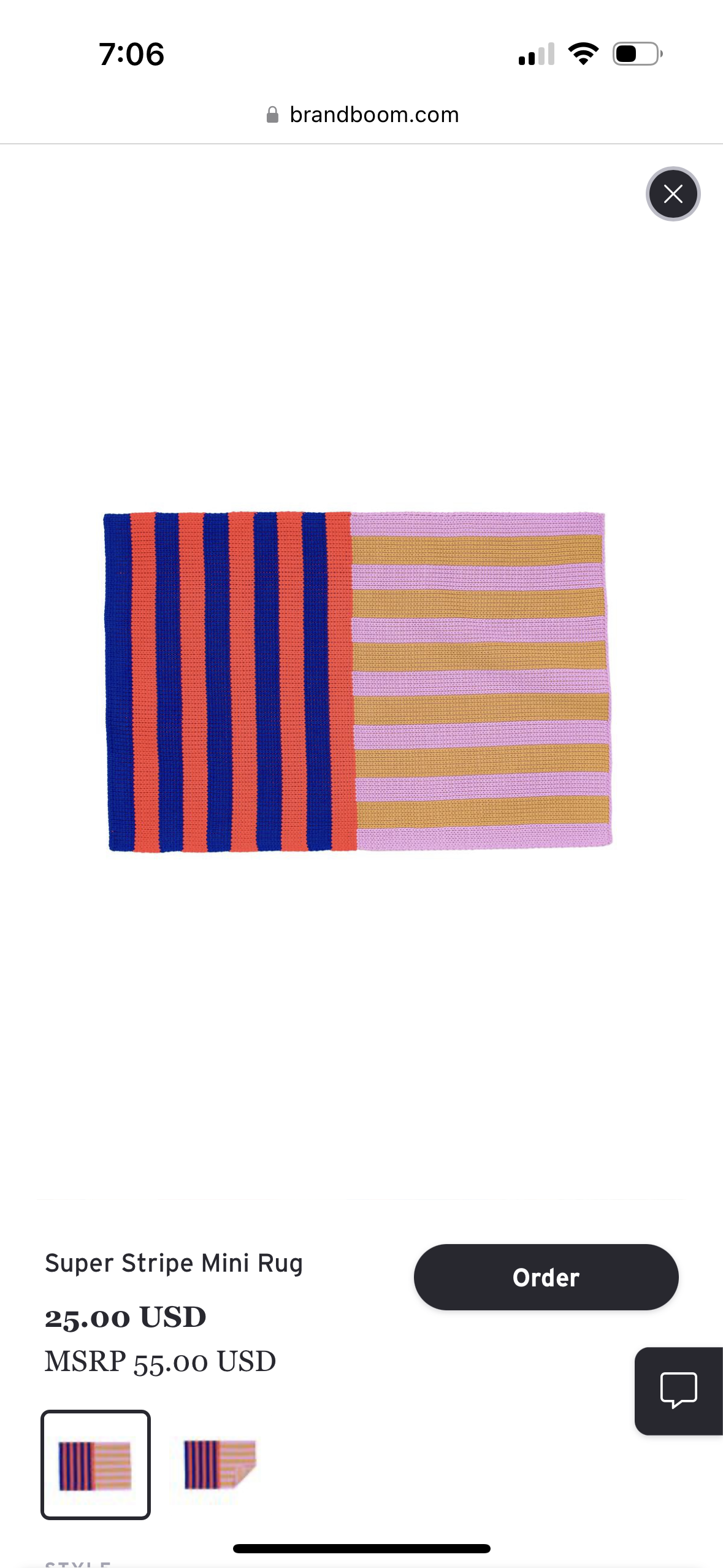 Super Stripe Mini Rug