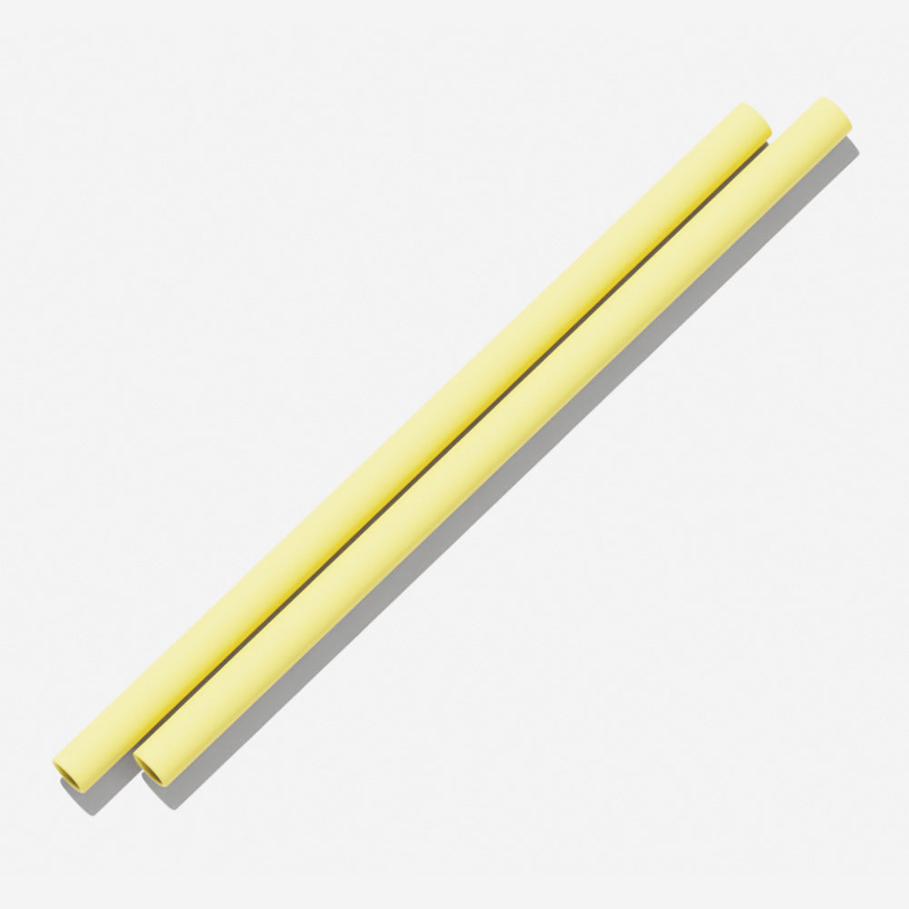 Lemon Silicone Straws