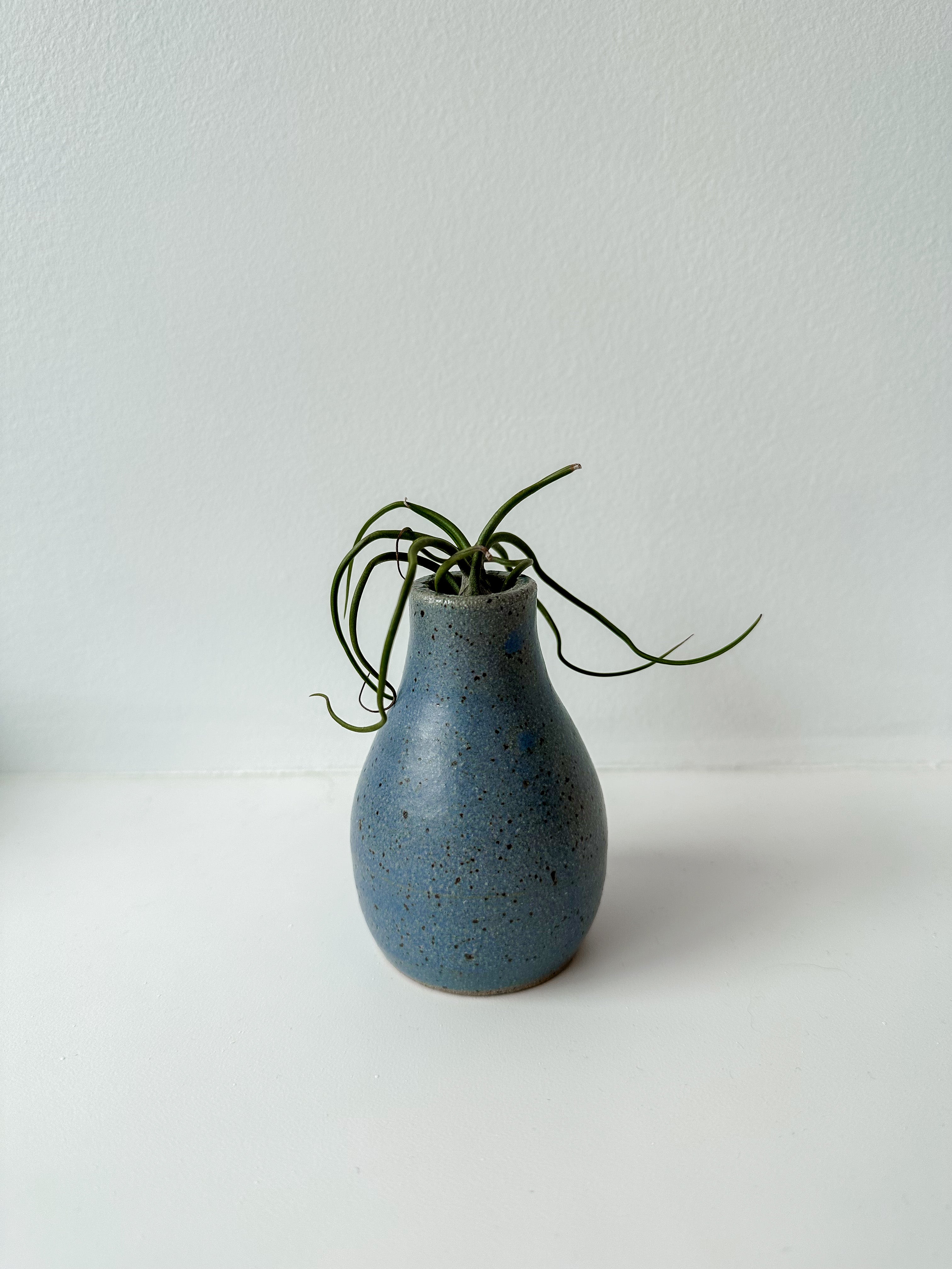 Small Speckled Blue Vase