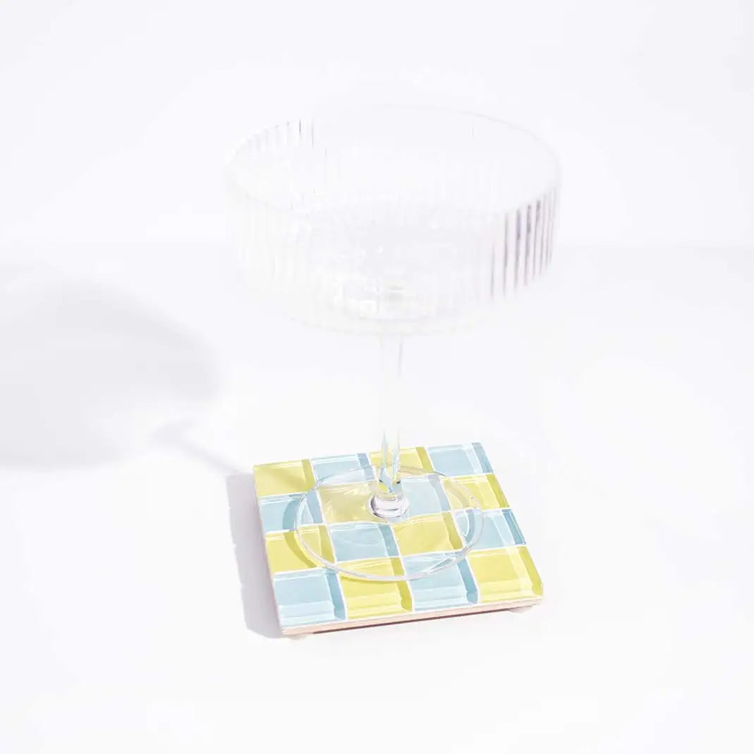 Glass Tile Coaster | Sun by the Sea