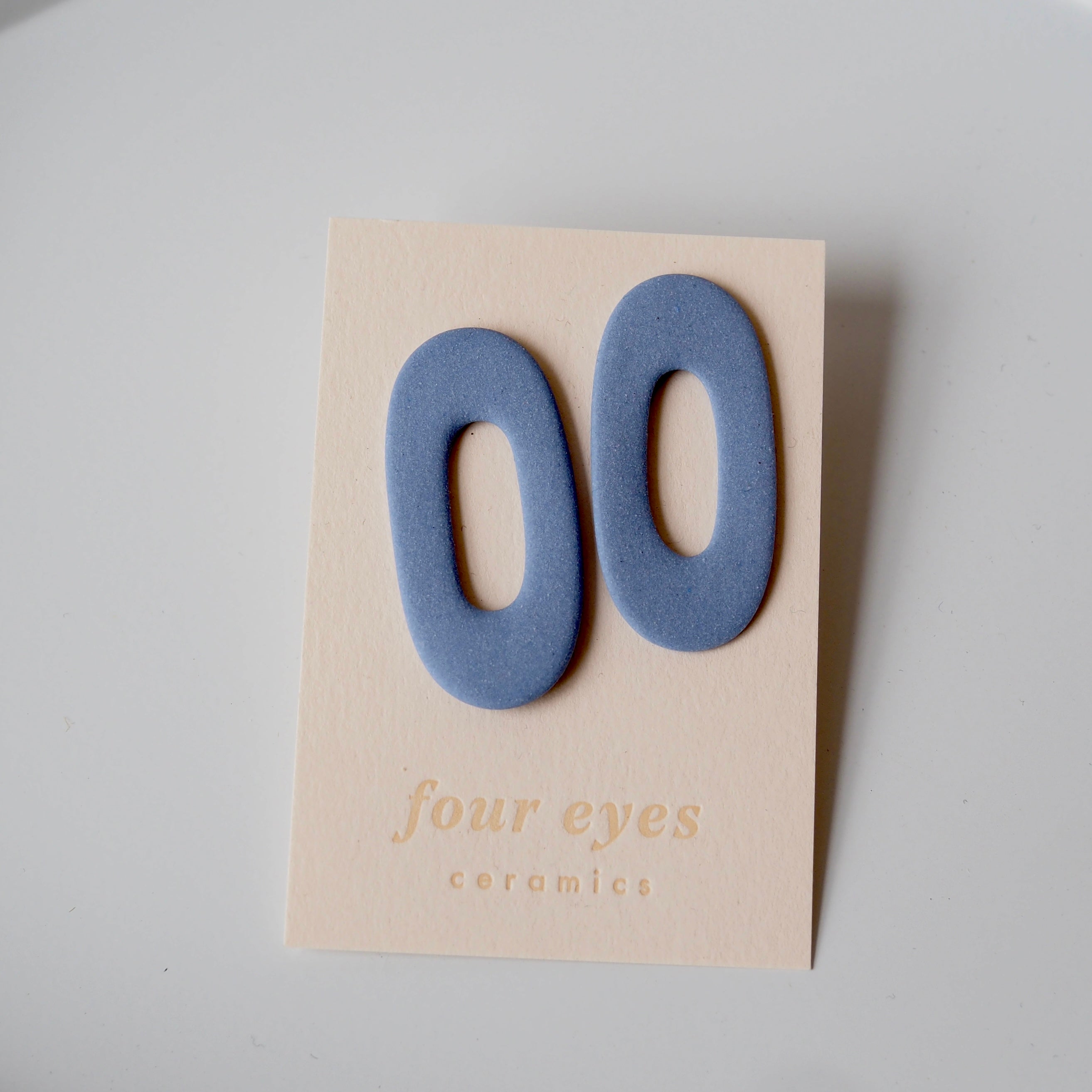 Mini Link Earrings Blue