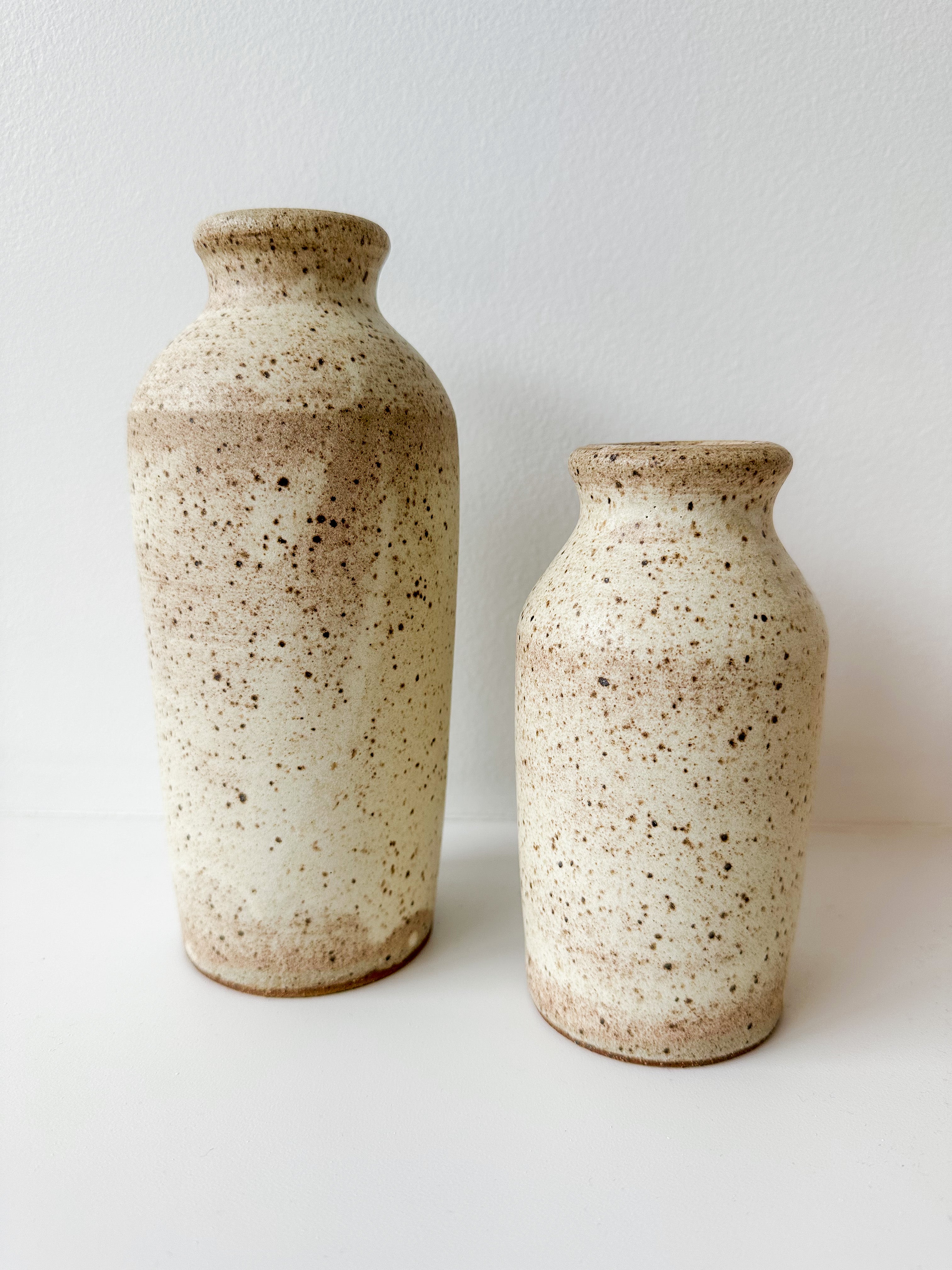 White Speckled Vase