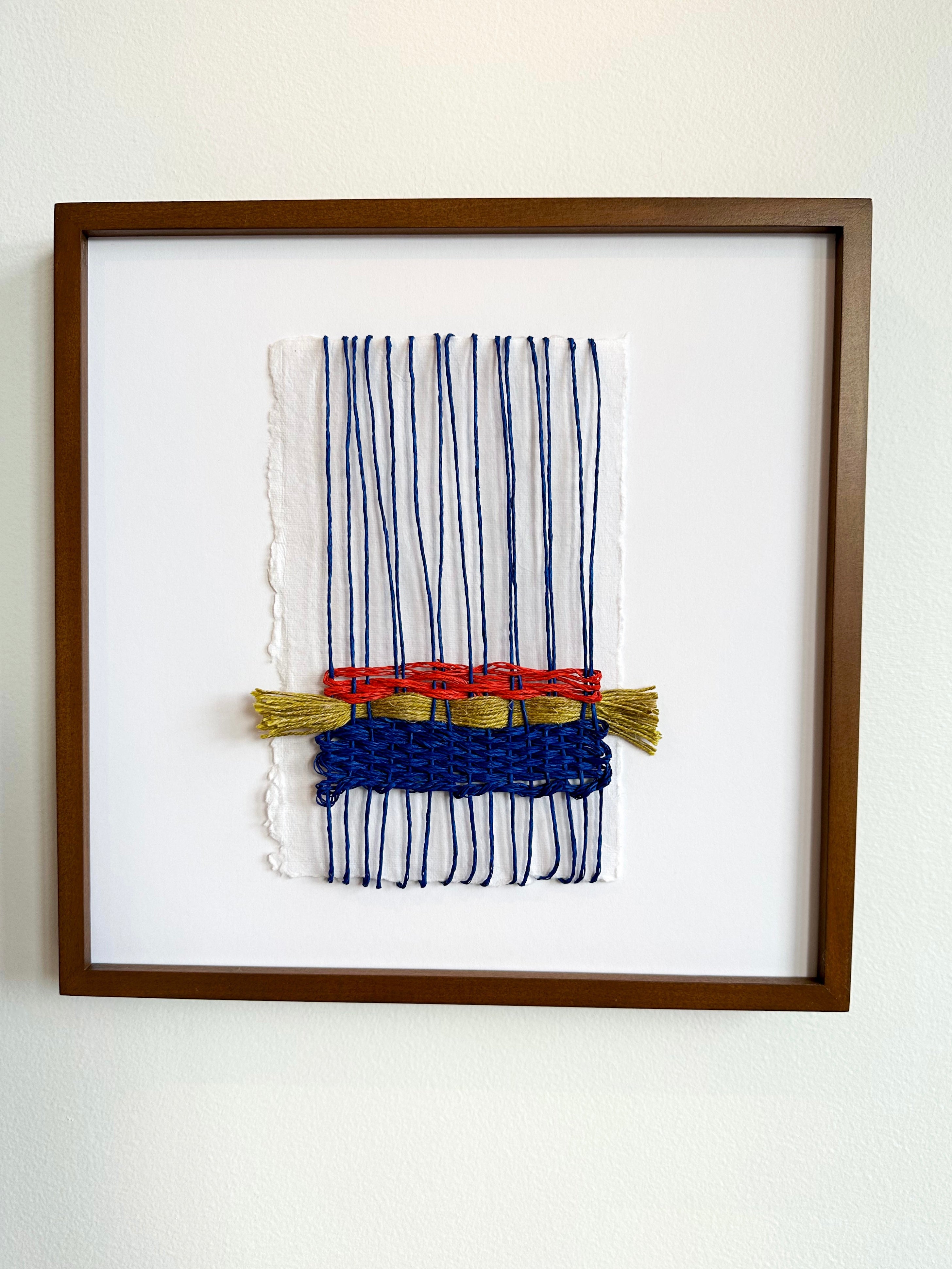 Bauhaus Framed Fiber Art