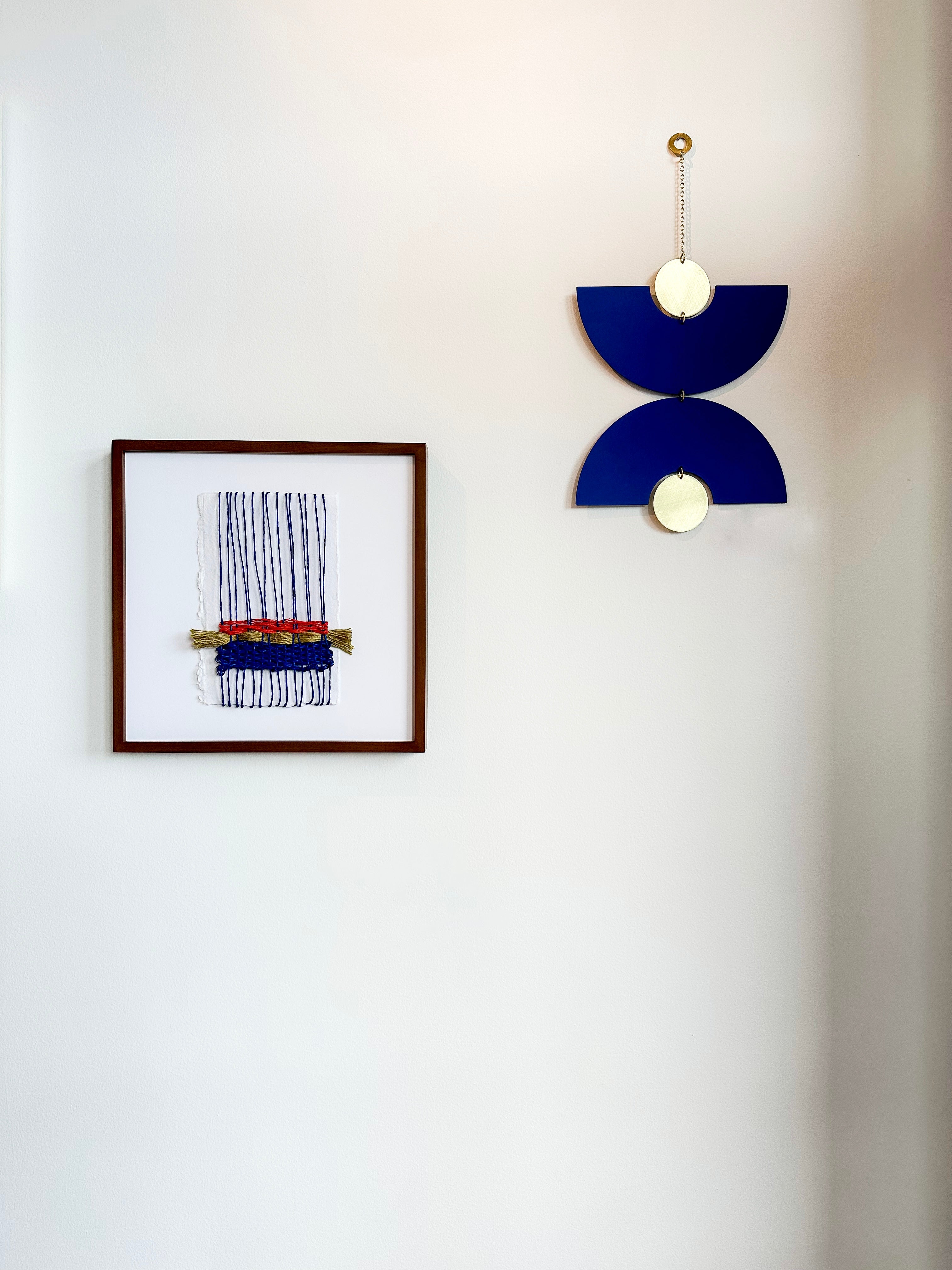 Bauhaus Framed Fiber Art
