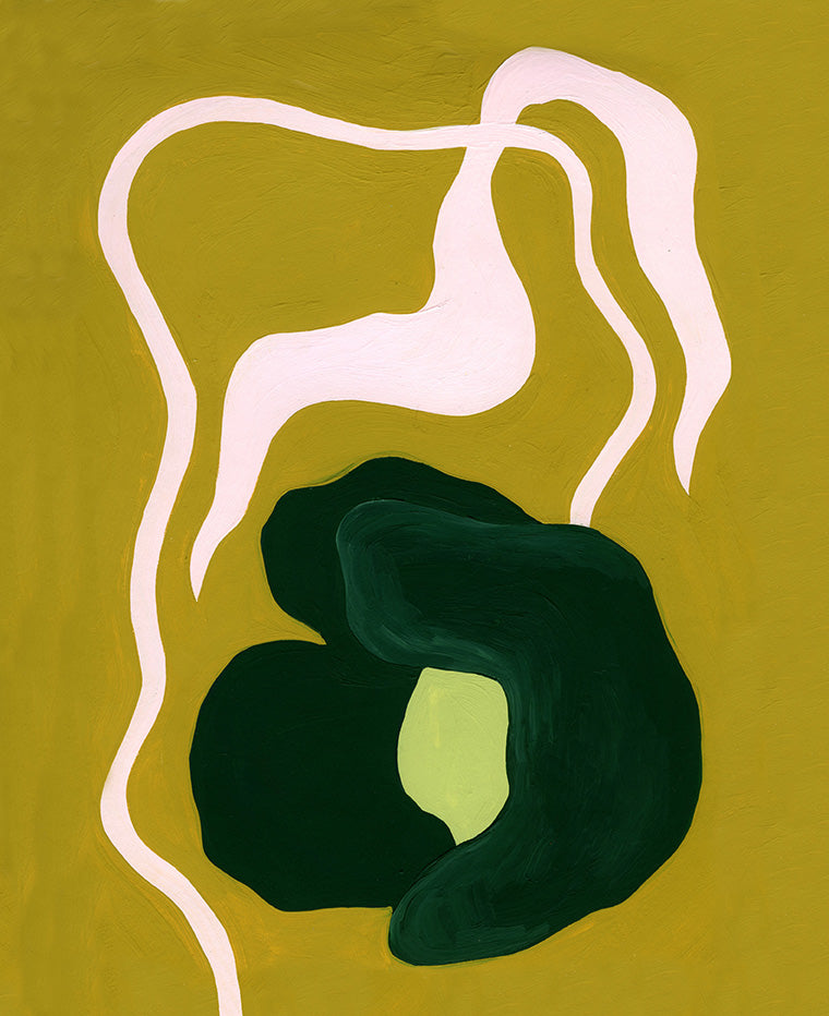 Green Bloom Print