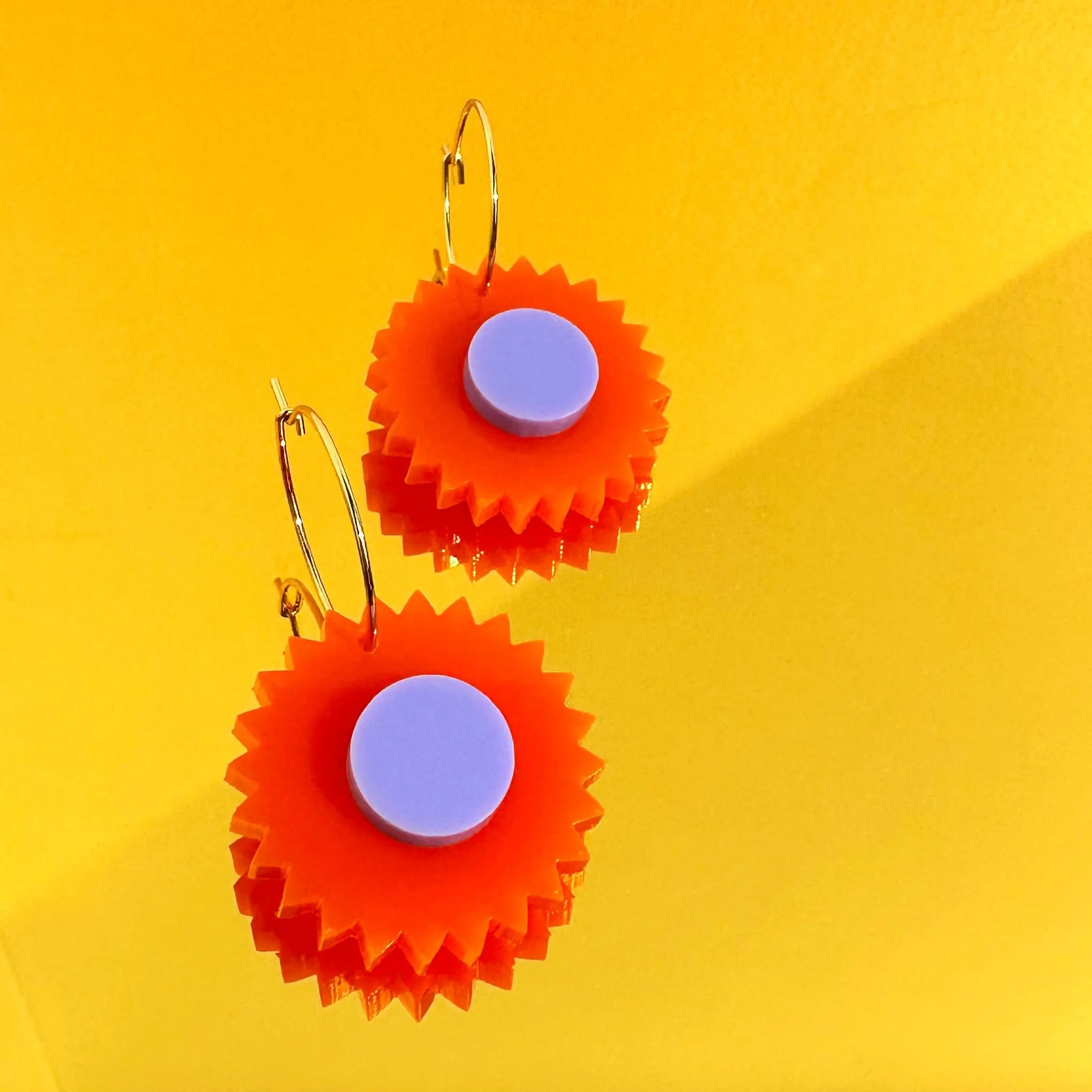Flourish Mini Hoops | Orange