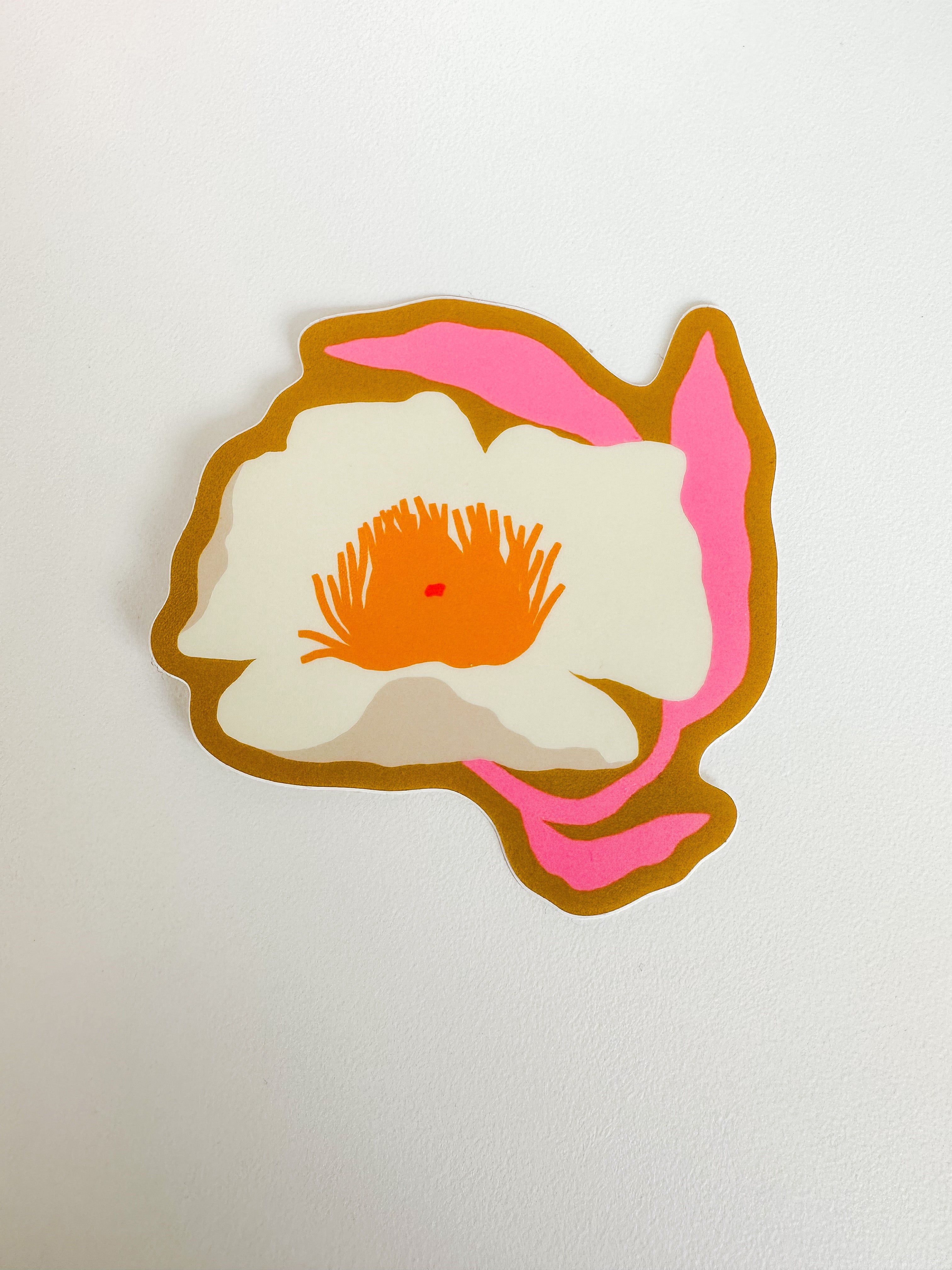 Peony Sticker