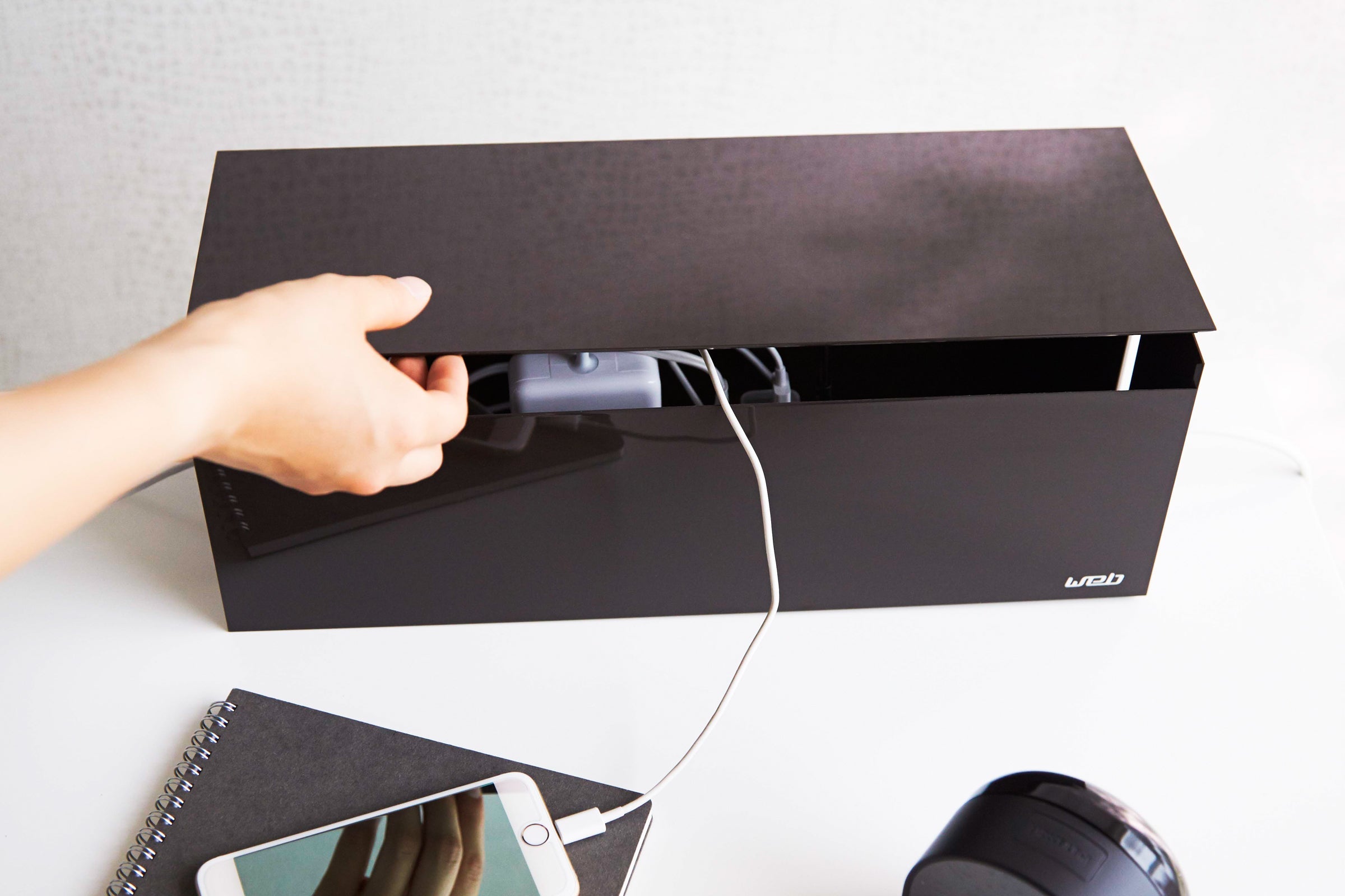 Cable Management Box - Brown