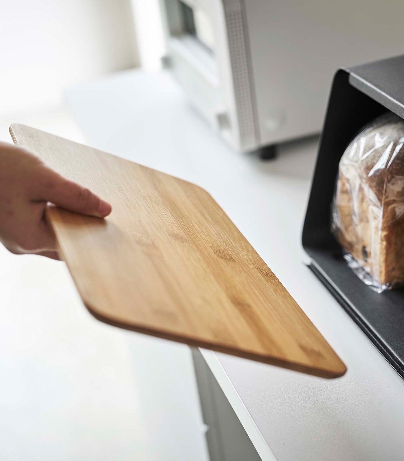 Bread Box with Cutting Board Lid