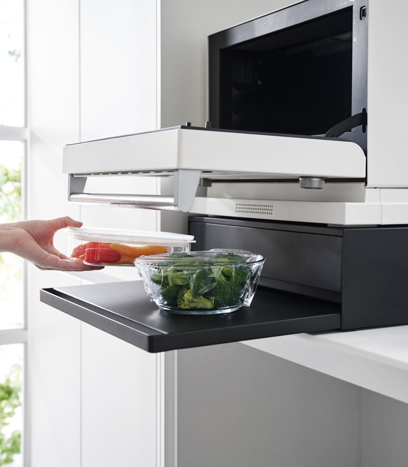 Countertop Drawer with Pull-Out Shelf