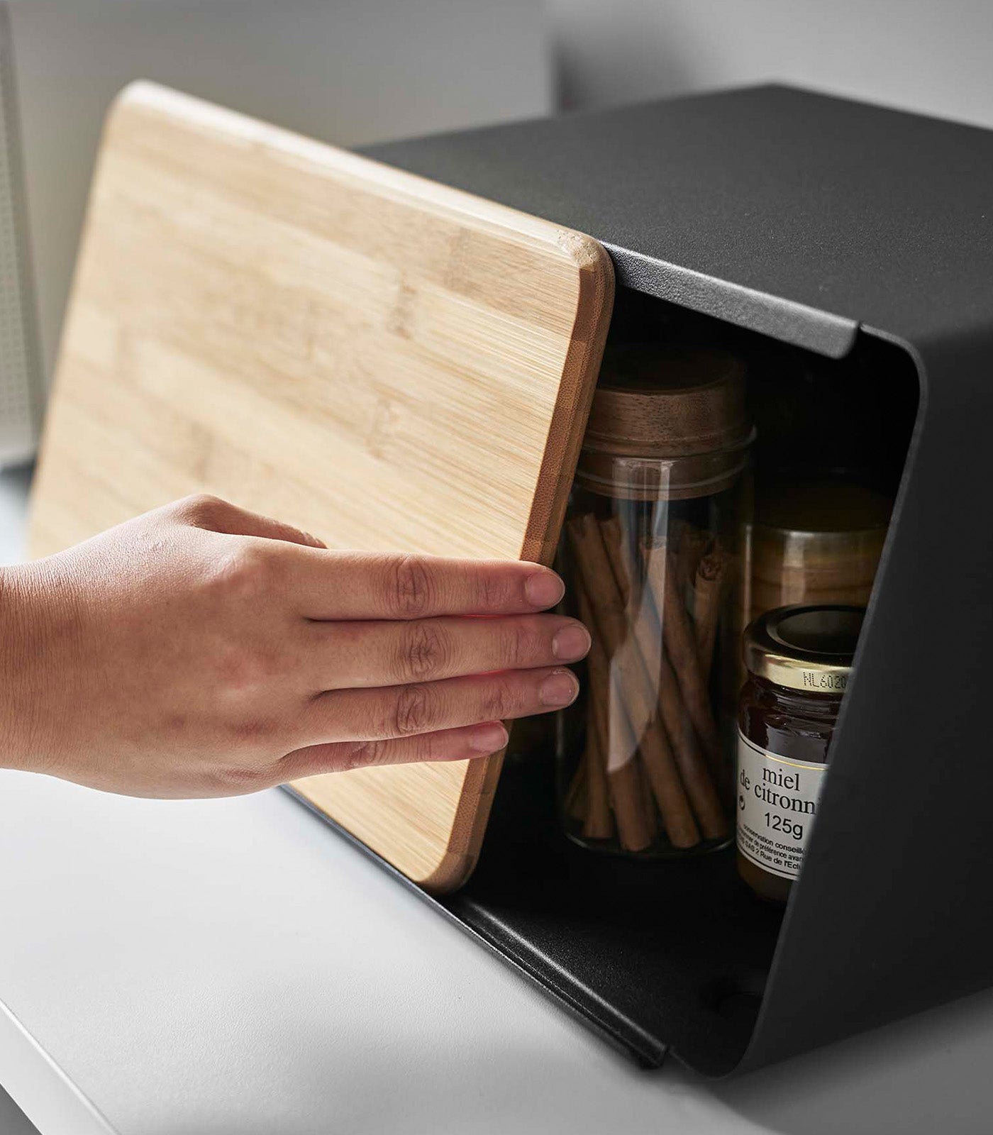 Bread Box with Cutting Board Lid