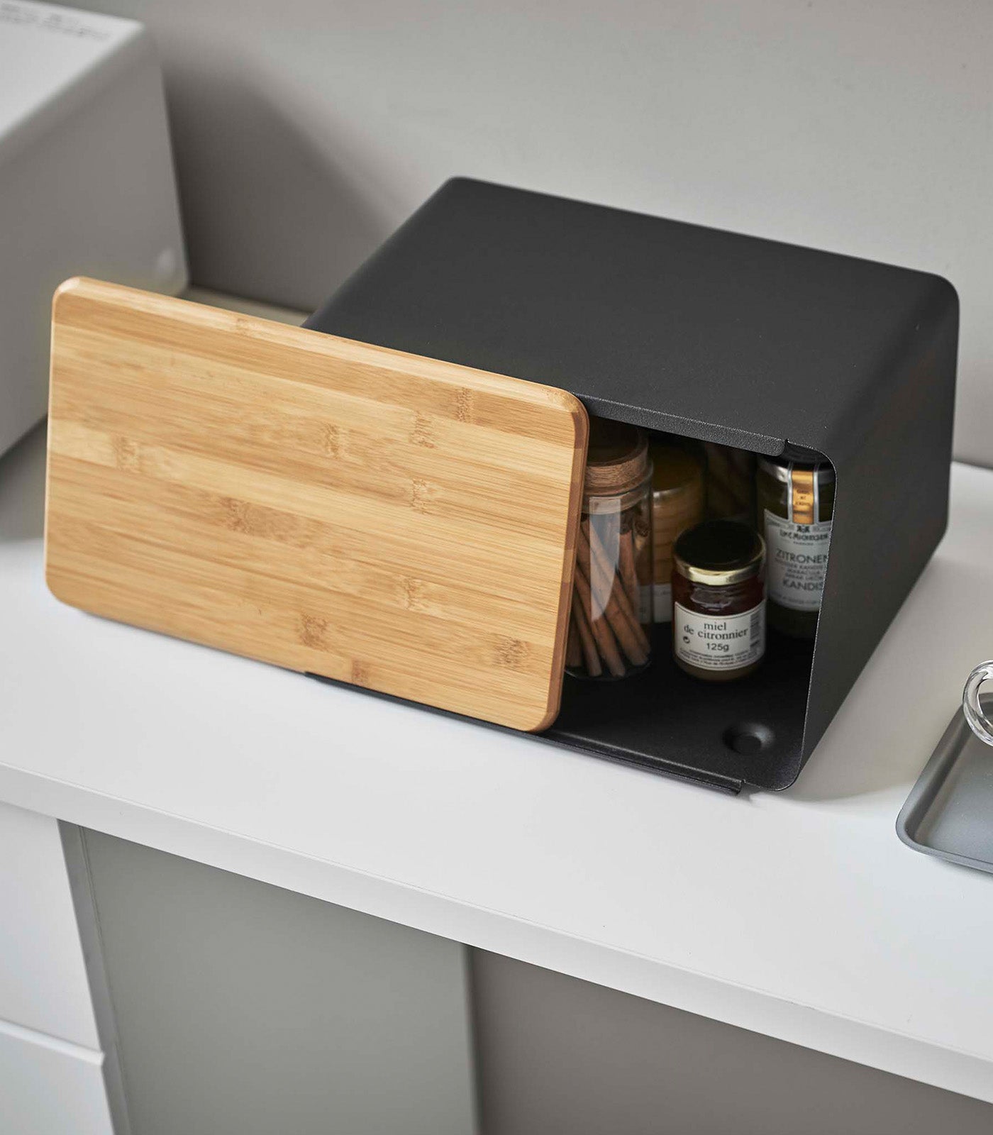 Bread Box with Cutting Board Lid