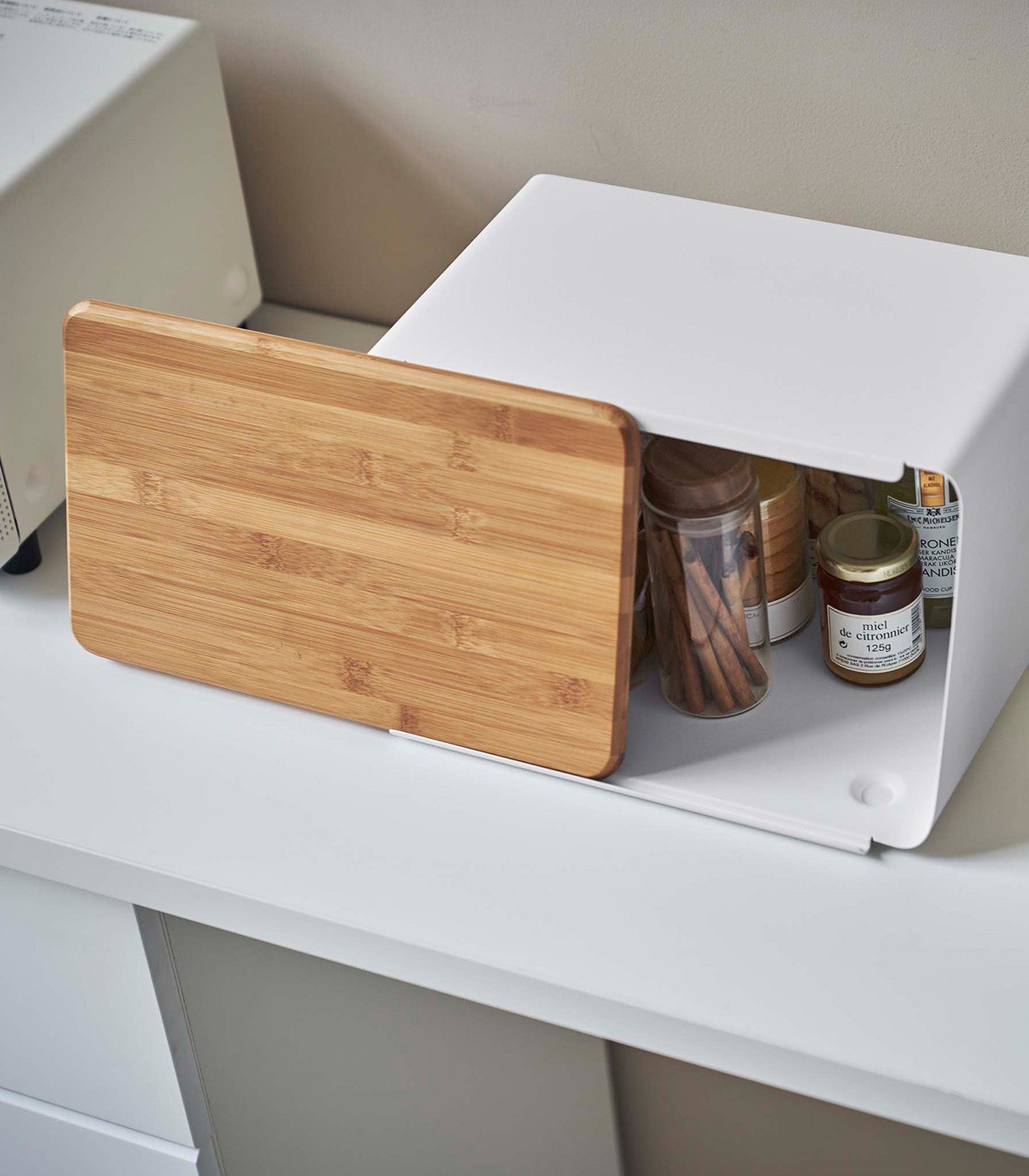 Bread Box with Cutting Board Lid