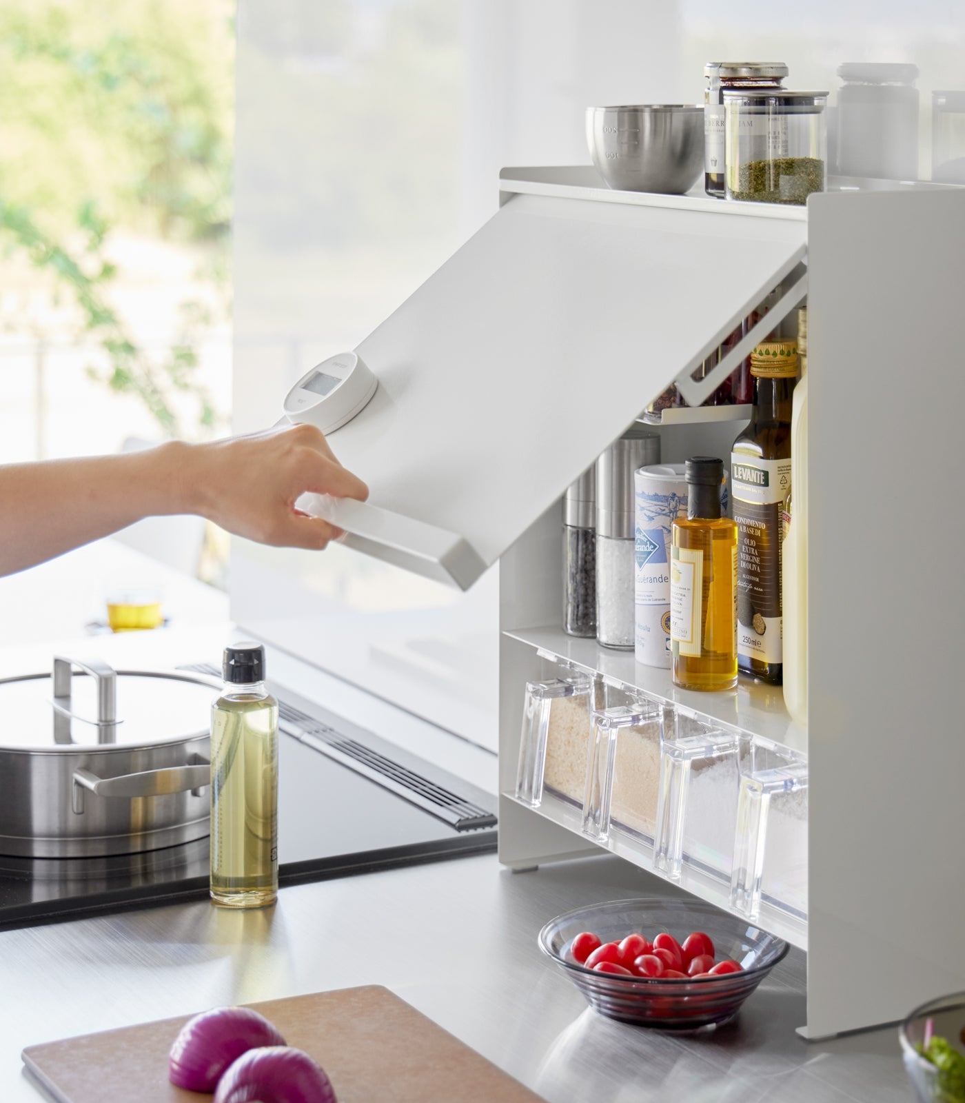 Concealable Spice Rack