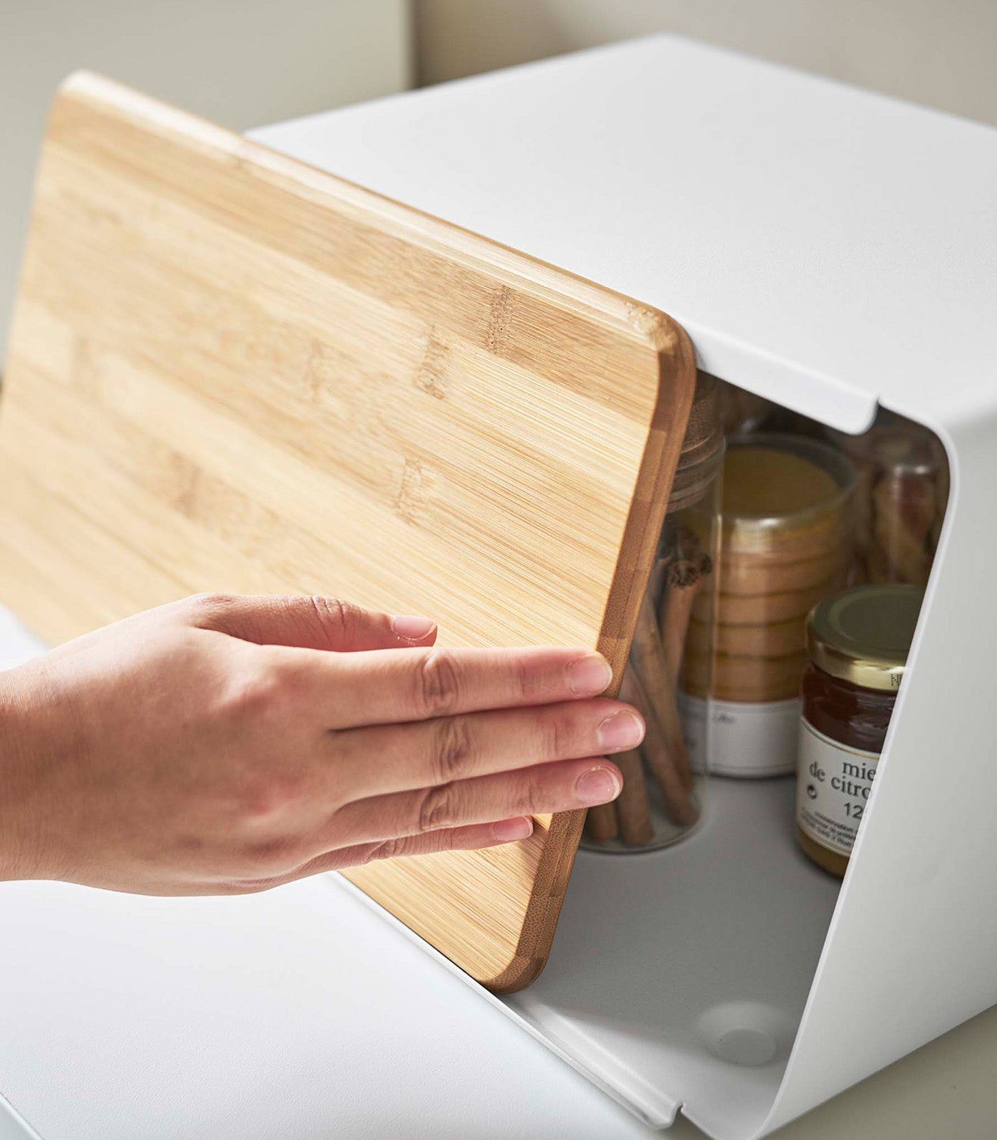 Bread Box with Cutting Board Lid