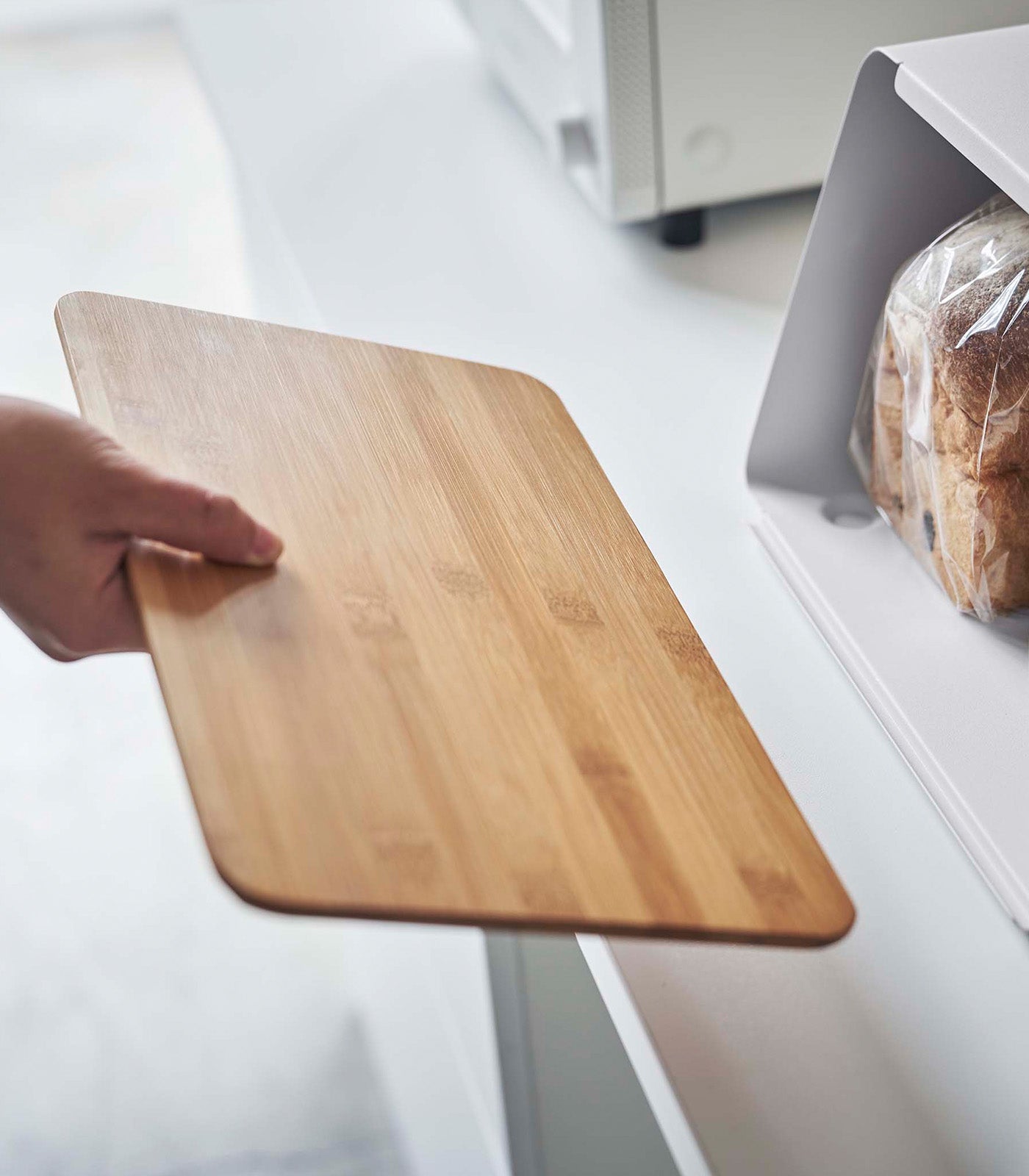 Bread Box with Cutting Board Lid