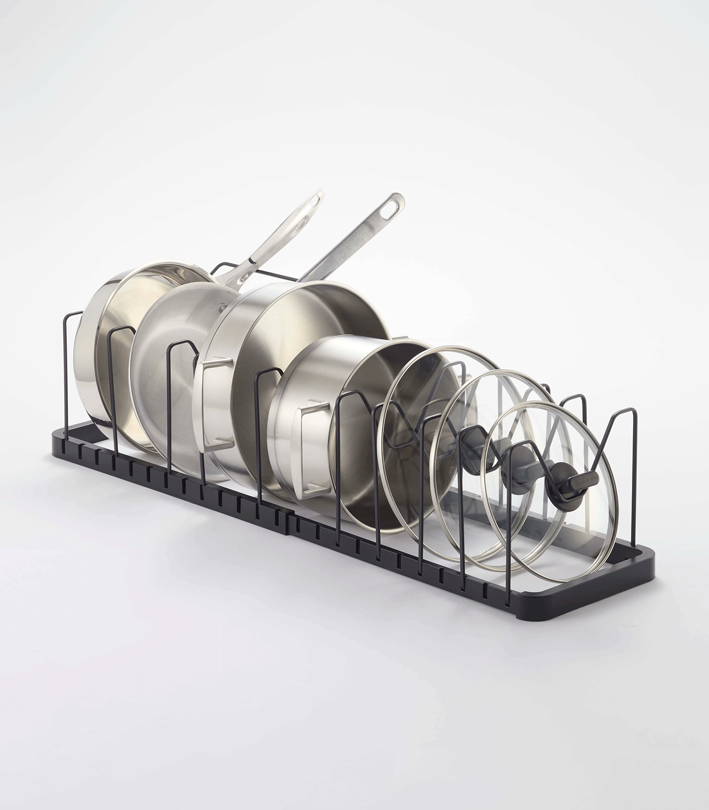 Adjustable Pot Lid Organizer