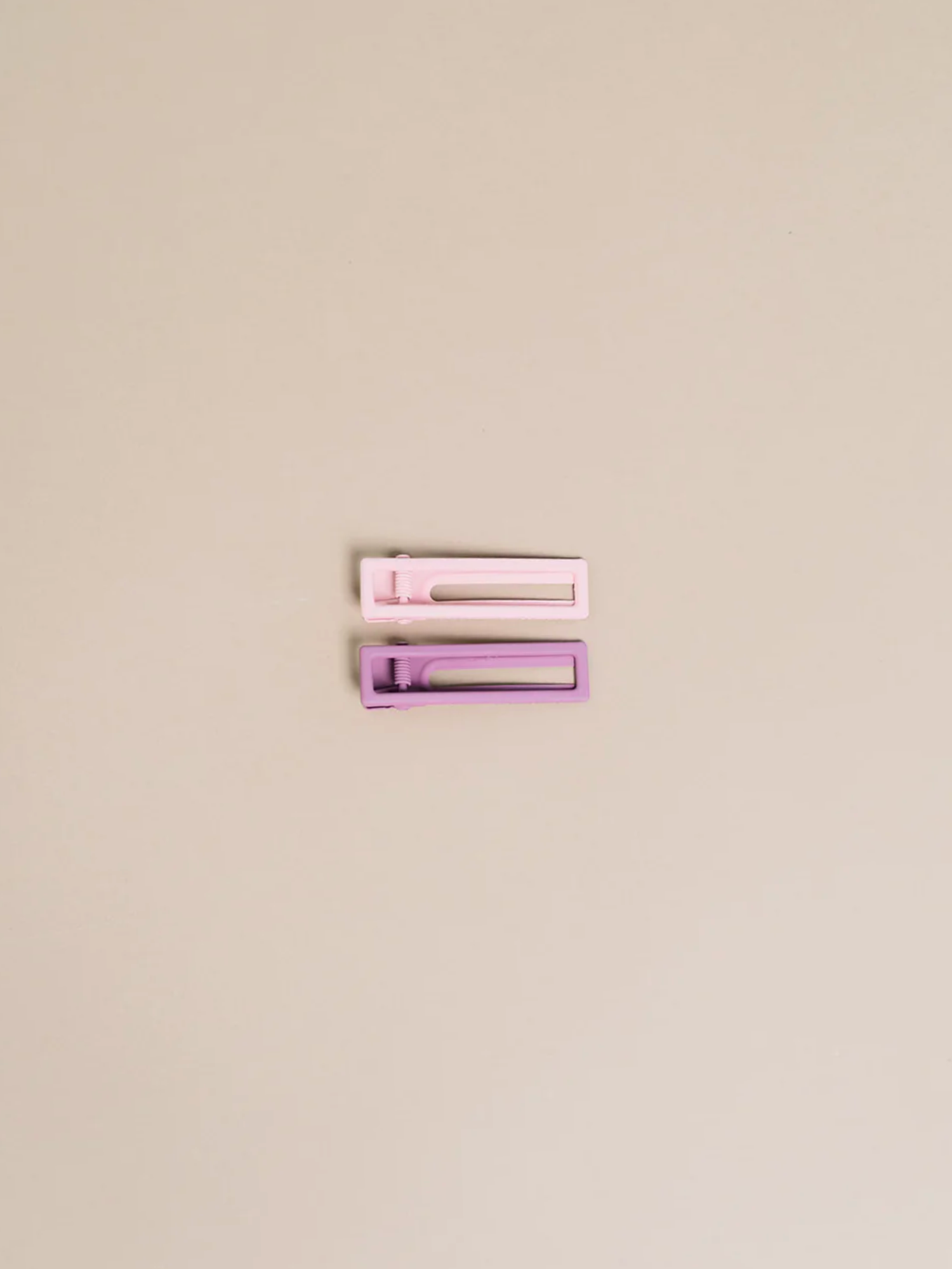 Lu Lu Hair Clips Set - Mauve + Pink