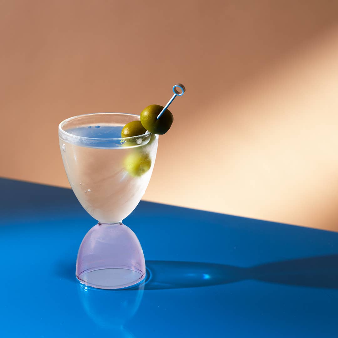 Mamo multipurpose glass 7:2oz clear + lavender