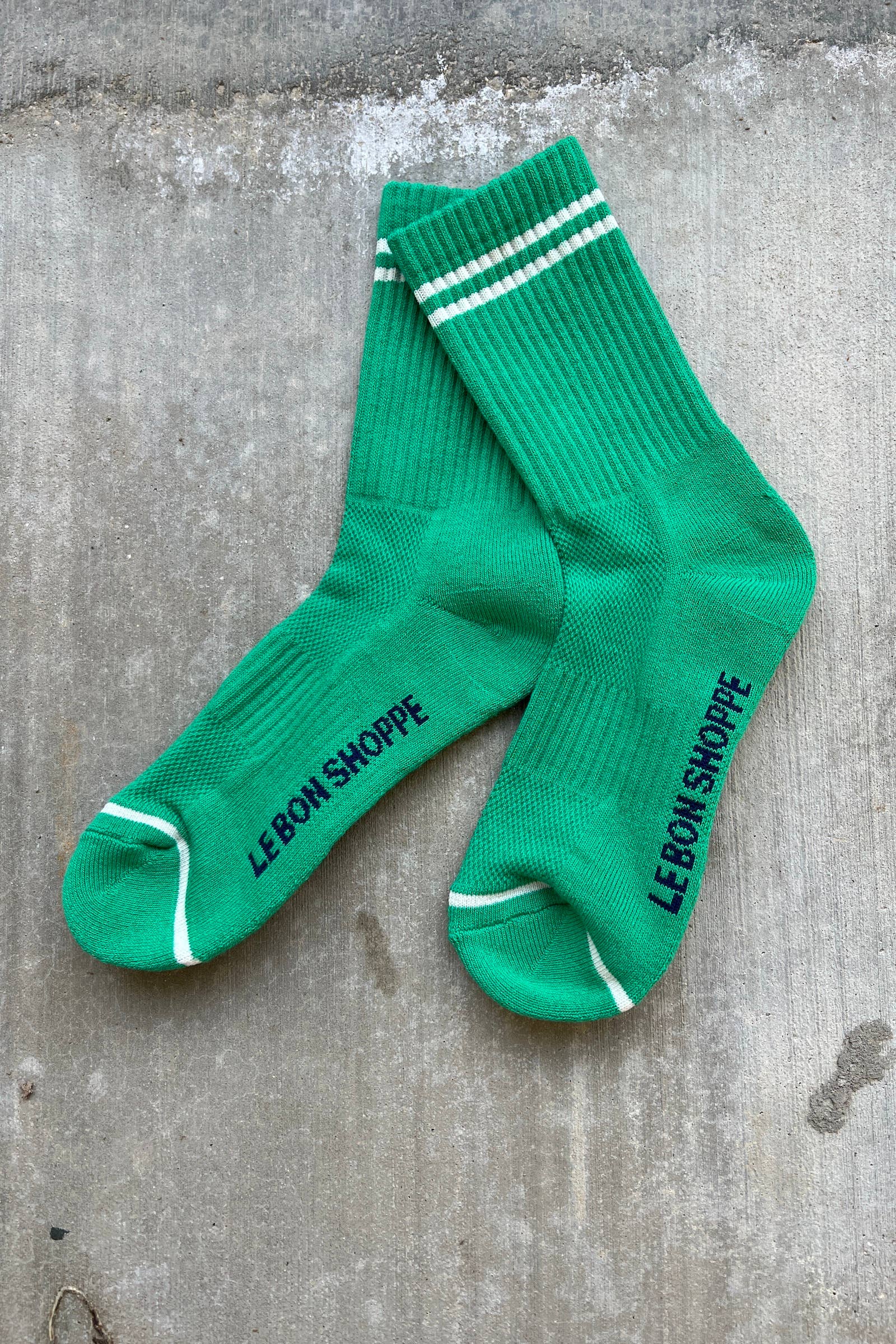 Boyfriend Socks: Kelly Green