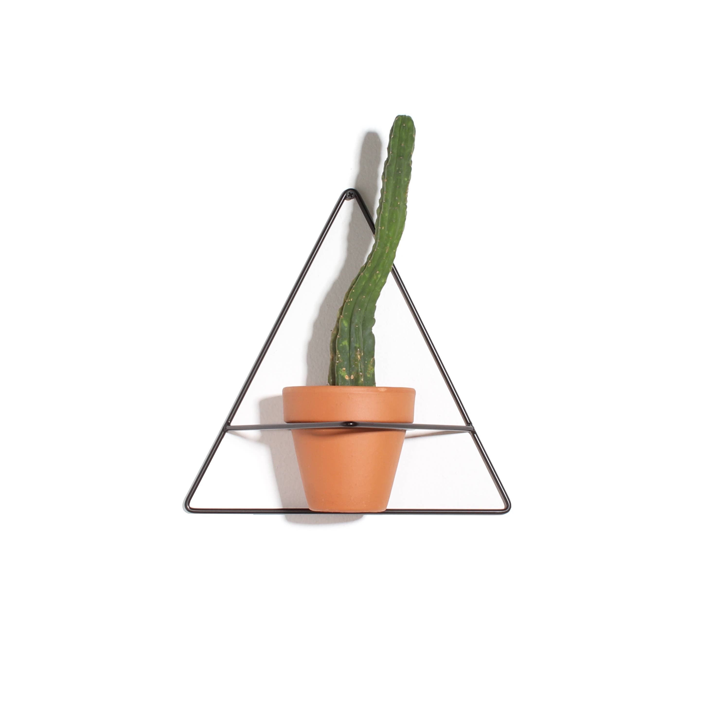 Triangle Wall Planter - Black