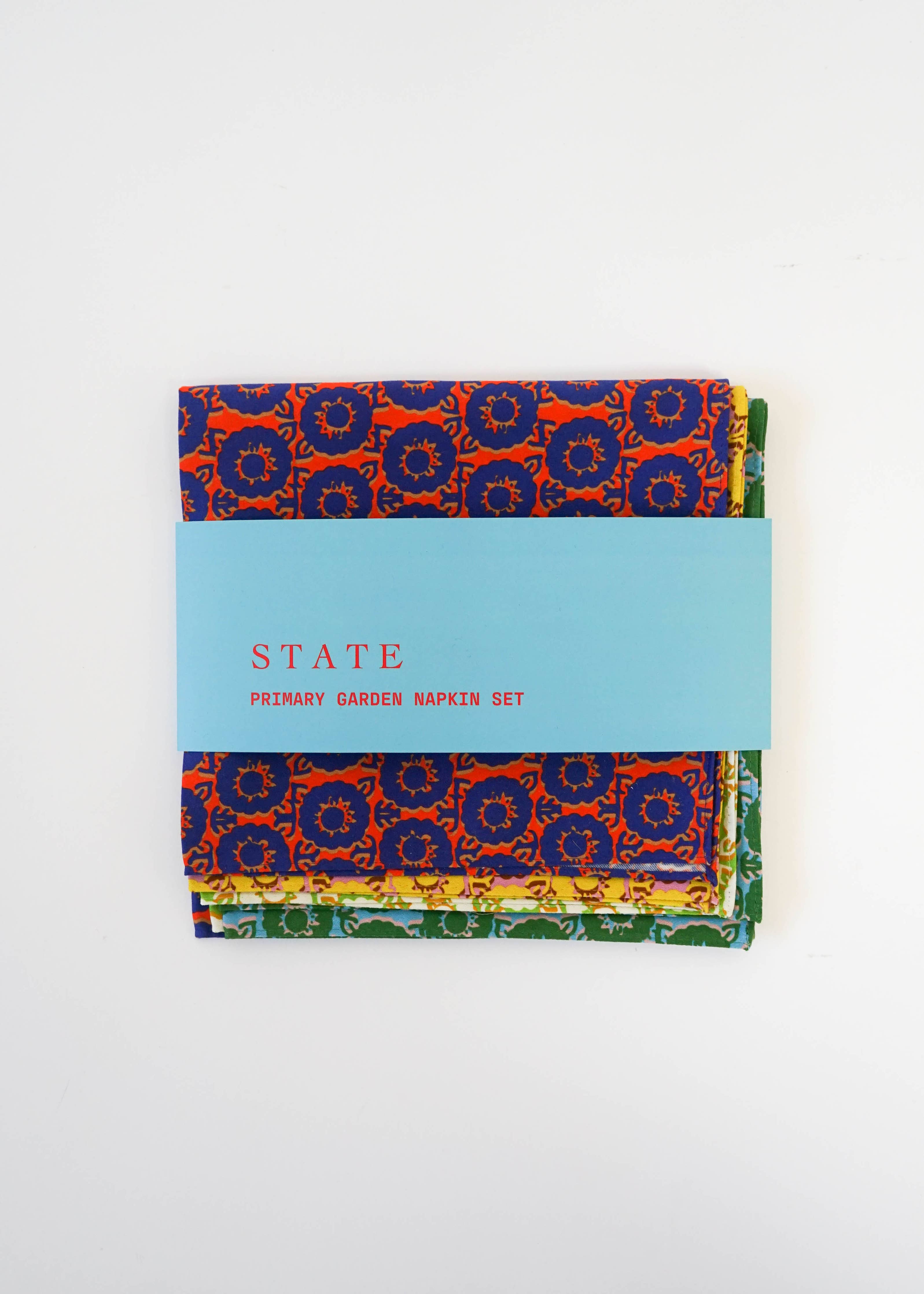 Primary Garden Napkin Set