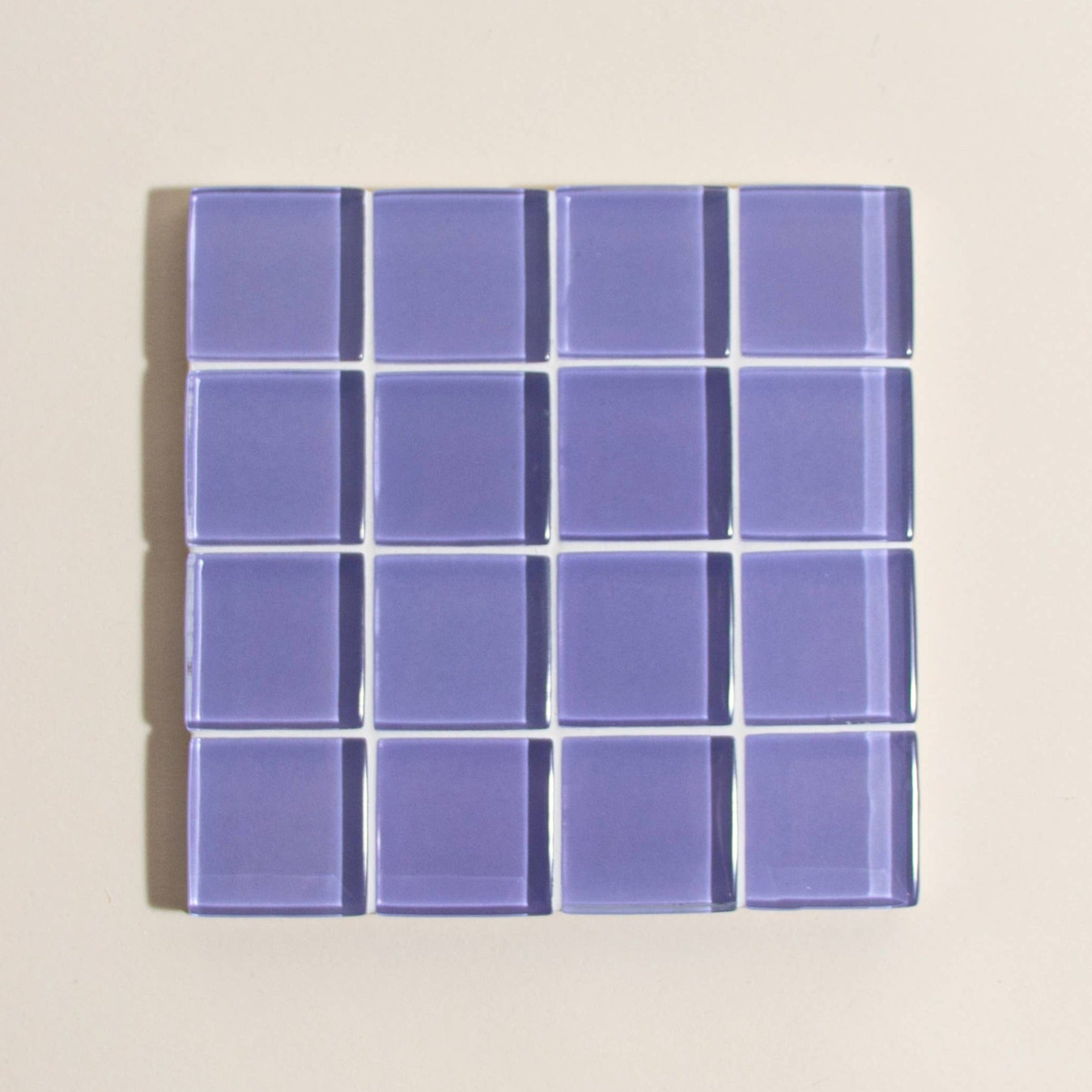 Glass Tile Coaster | Lilac
