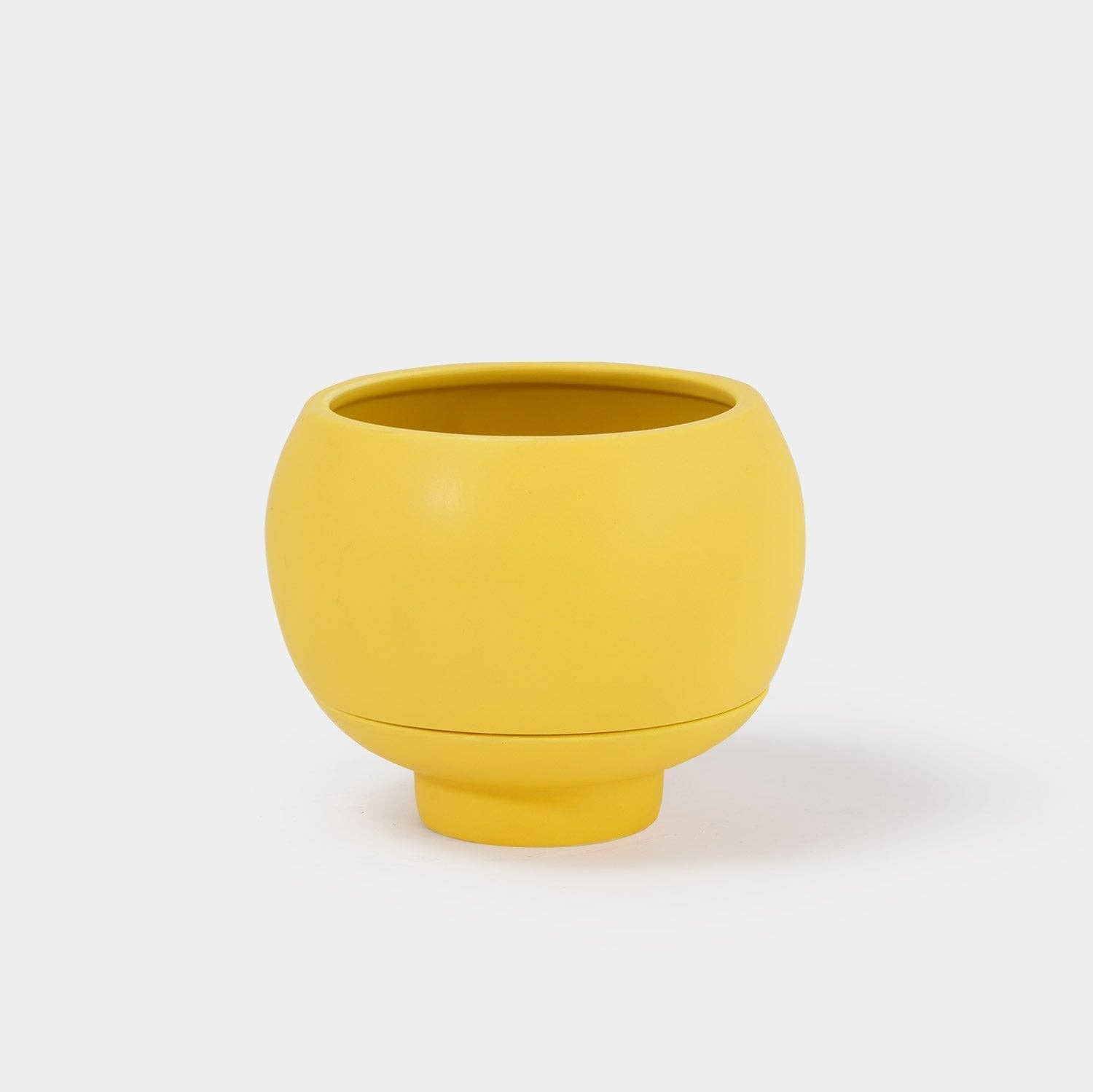 Sutton Ceramic Self Watering Pot: Canary
