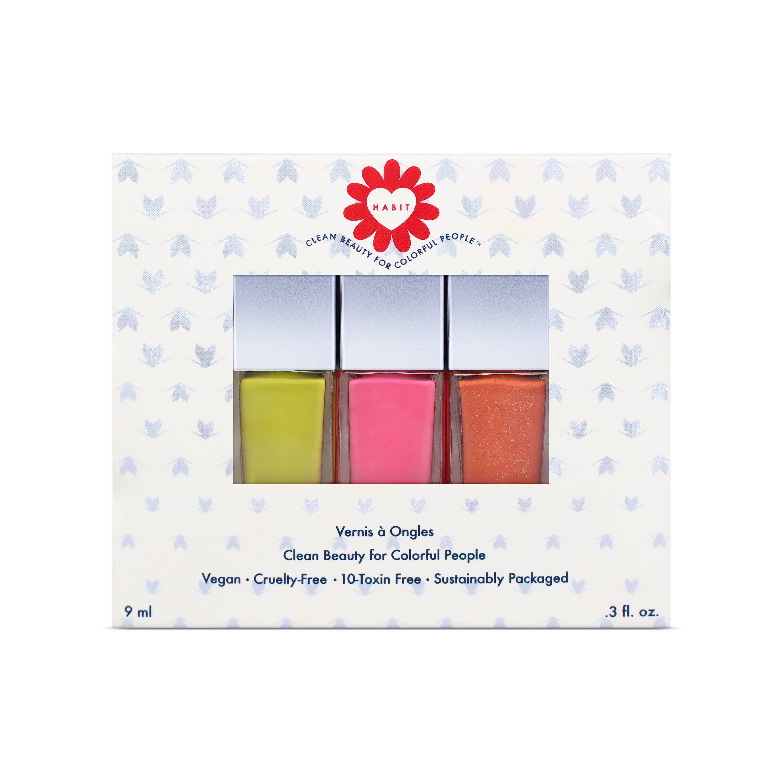 Non-Toxic + Vegan Nail Polish Baby Trio in Flower Child