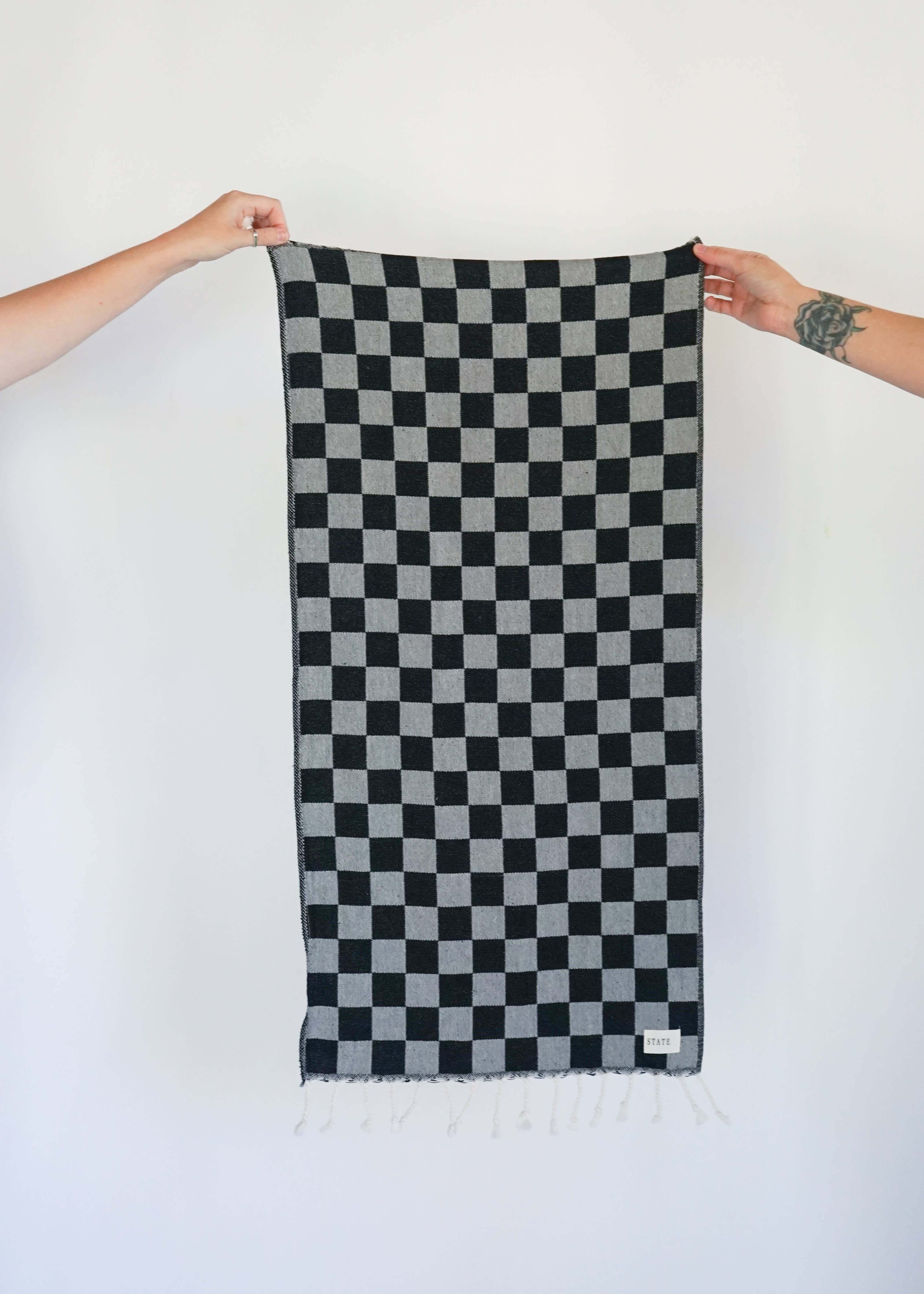 Check Turkish Hand Towel - Orbit