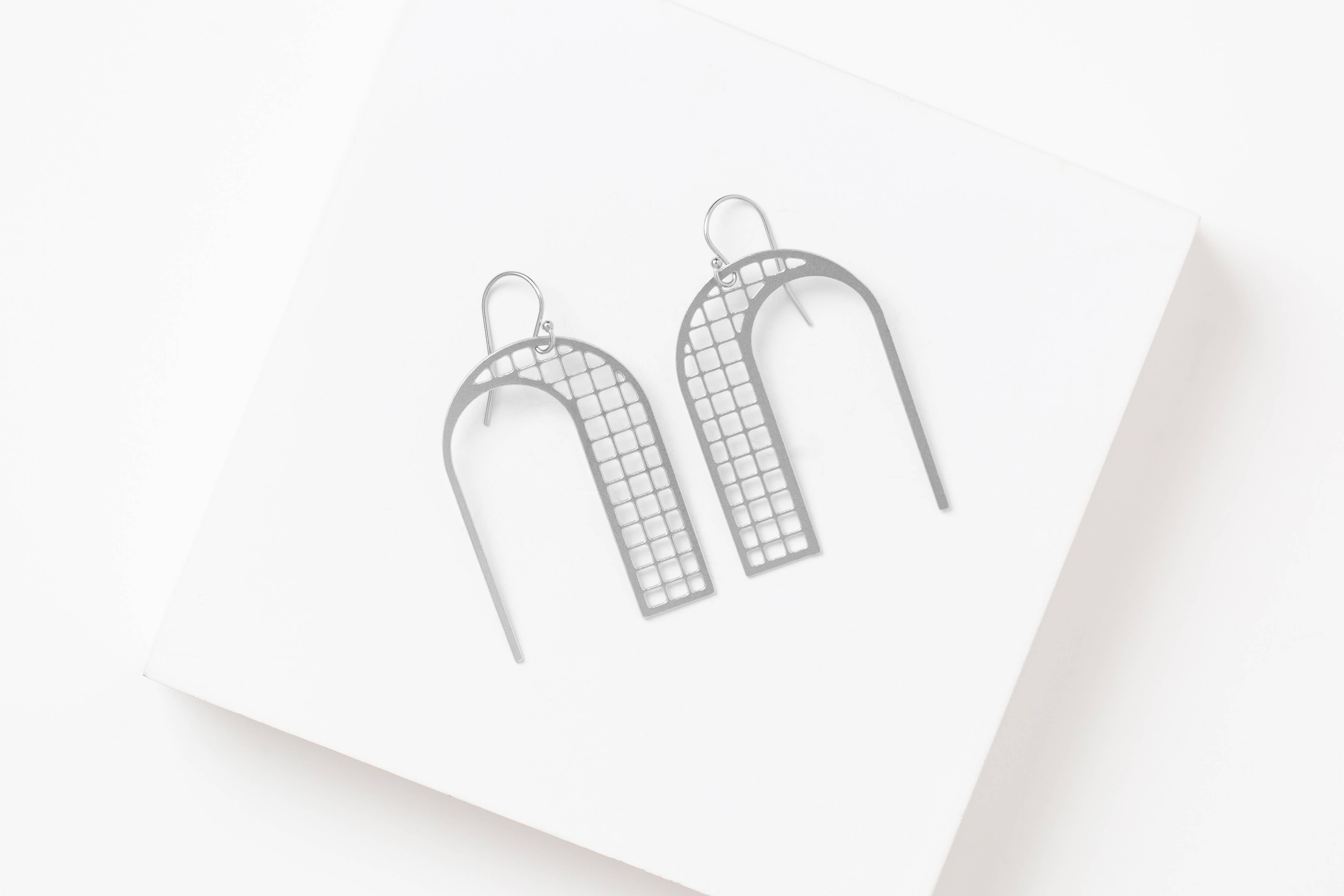 Porte Earrings | arched statement earrings