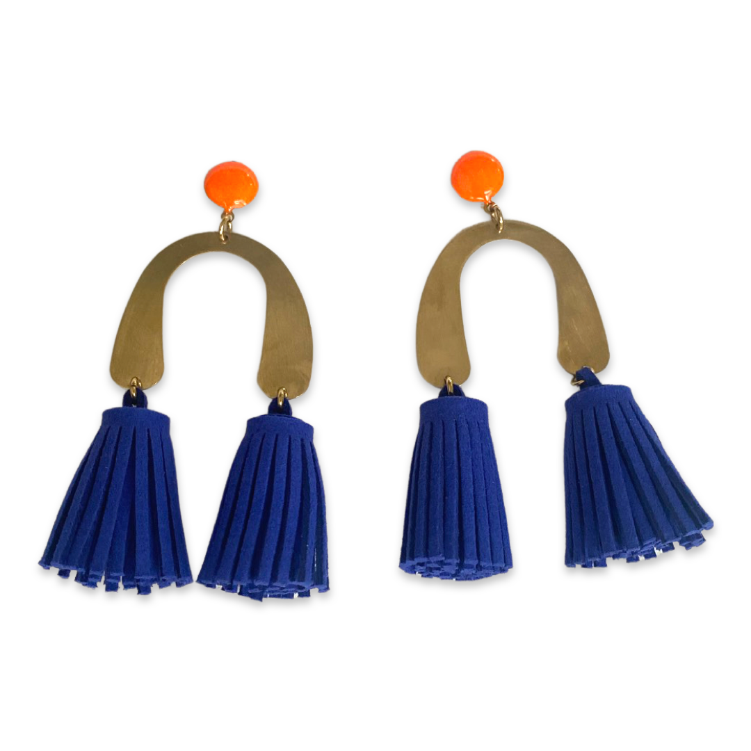 Lola Earrings - Royal Blue
