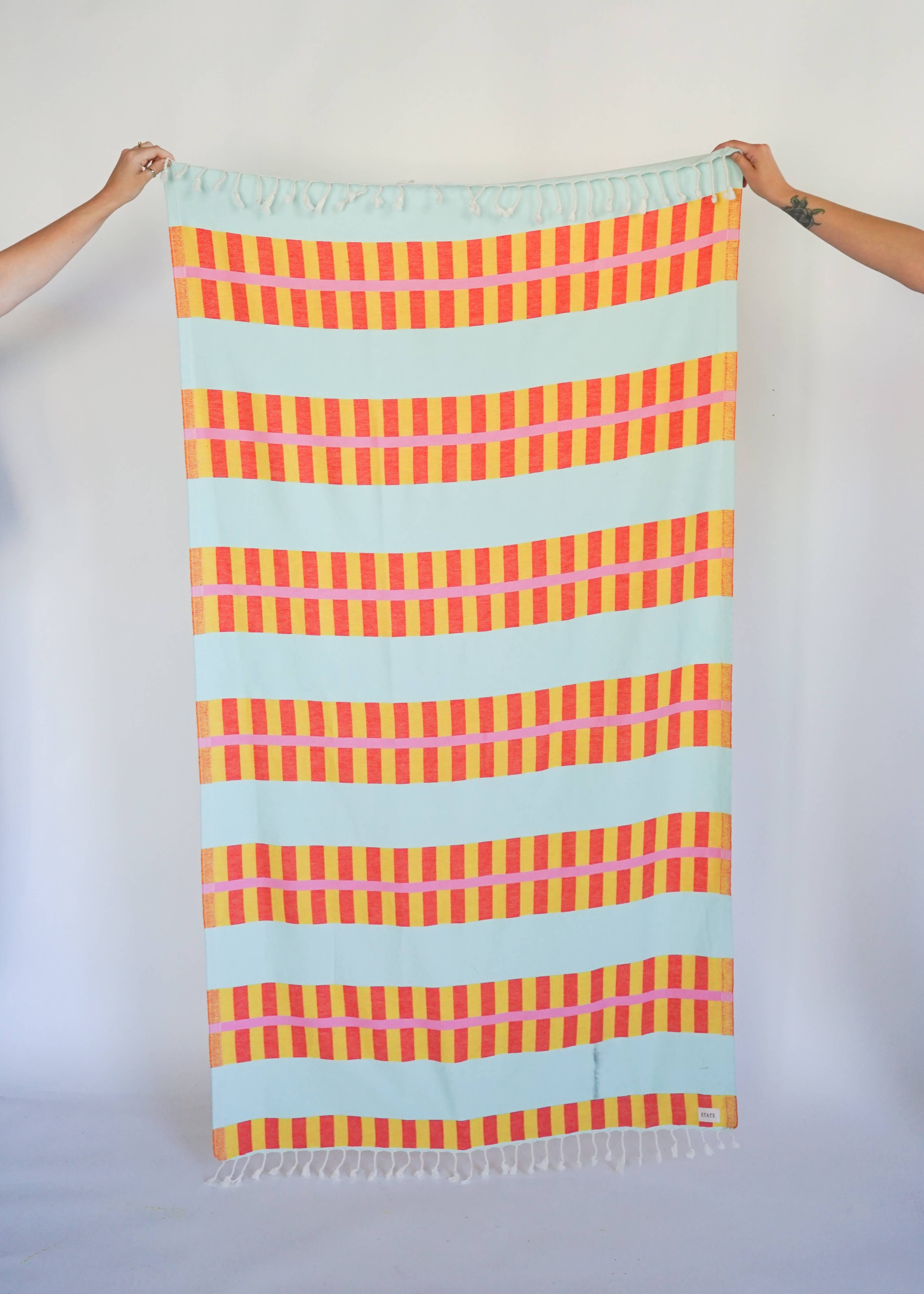 Lattice Turkish Bath Towel - Summer Spritz