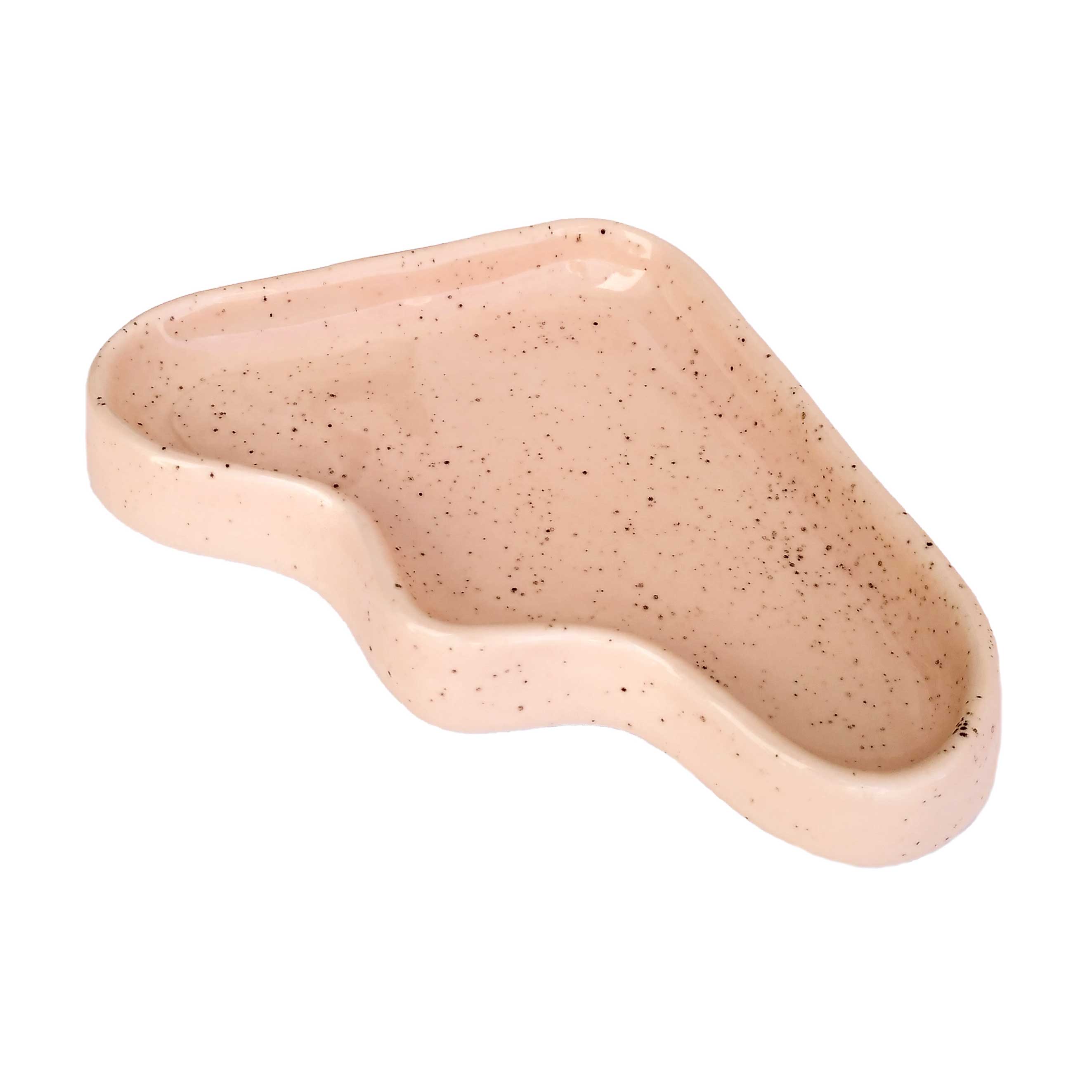 Ceramic Wave Tray - Triangle Peach