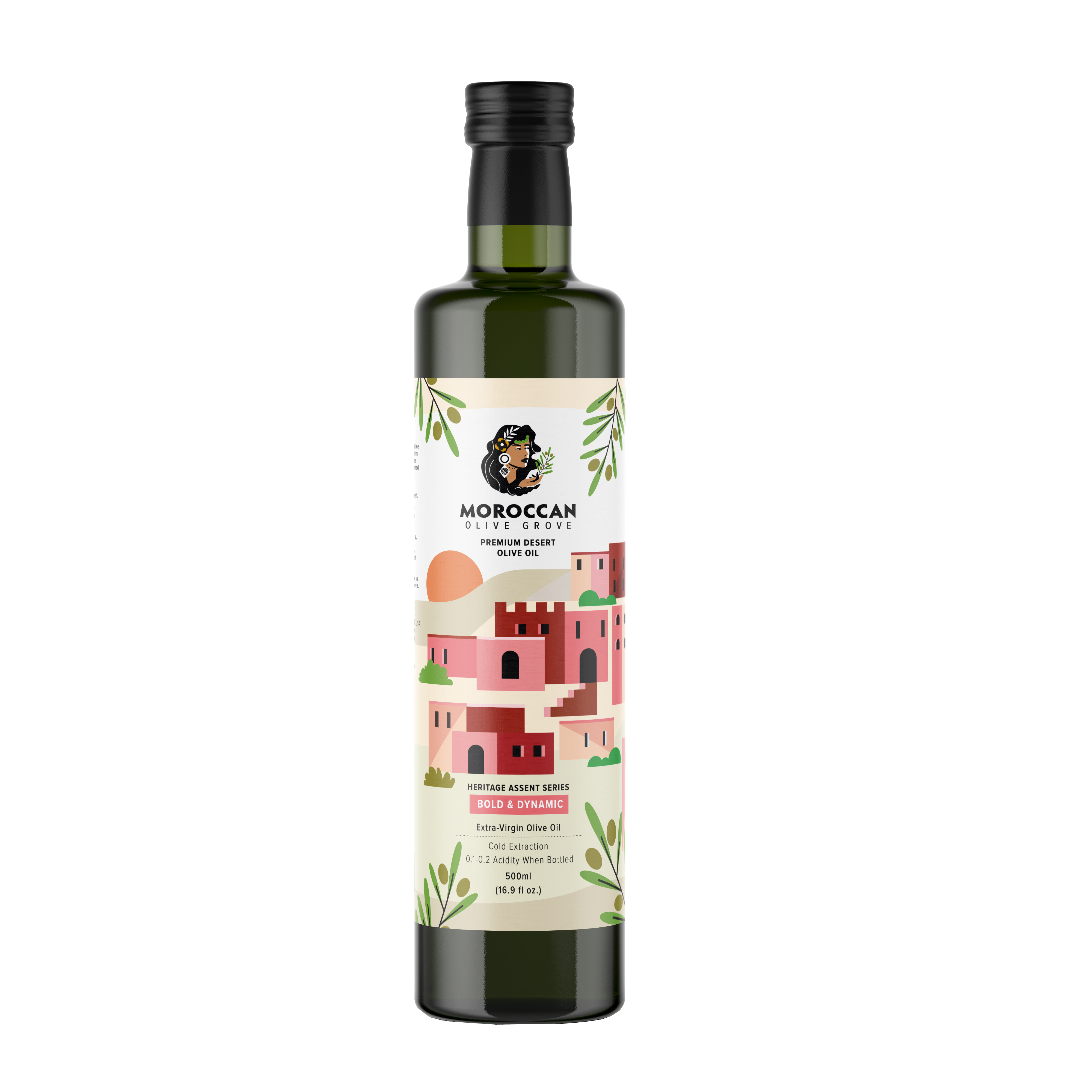 Moroccan Olive Oil - Red - Bold & Dynamic